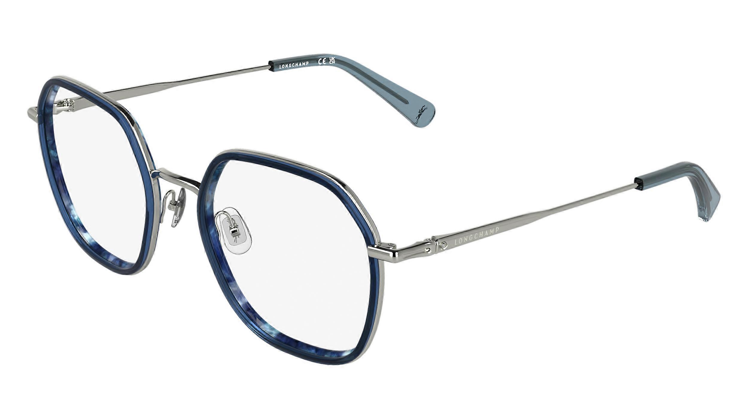 Eyewear Frames LONGCHAMP LO2183 431 MARBLE BLUE 53/20/140 FEMALE