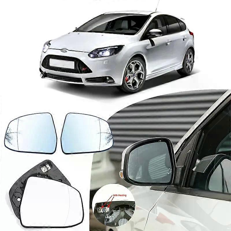 Wide Angle Heated Mirror Glass for Ford Focus II III 2011- DA DP DH DB DS Door Wing Rear View Mondeo IV Car Replacement