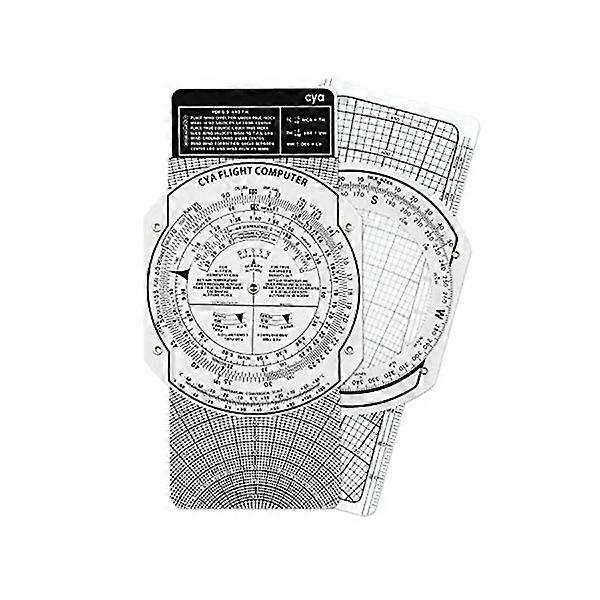 E6B flycomputer i plast, patentert flycomputer for piloter, standard flyberegning