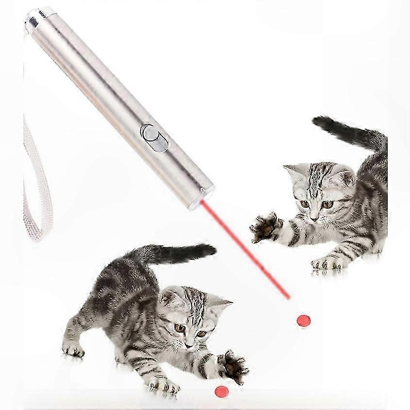 Interactive Cat Laser Pointer with LED Light for Exercise and Play