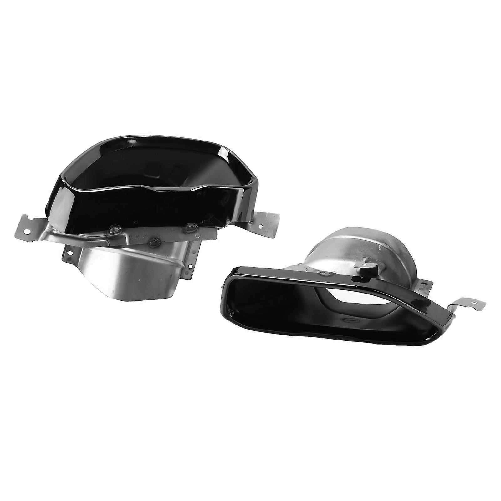 Exhaust Muffler Tips Set End Pipe Trim Replacement for 3 Series G20 G21 M Sport M340 2019‑2021Chrome Black