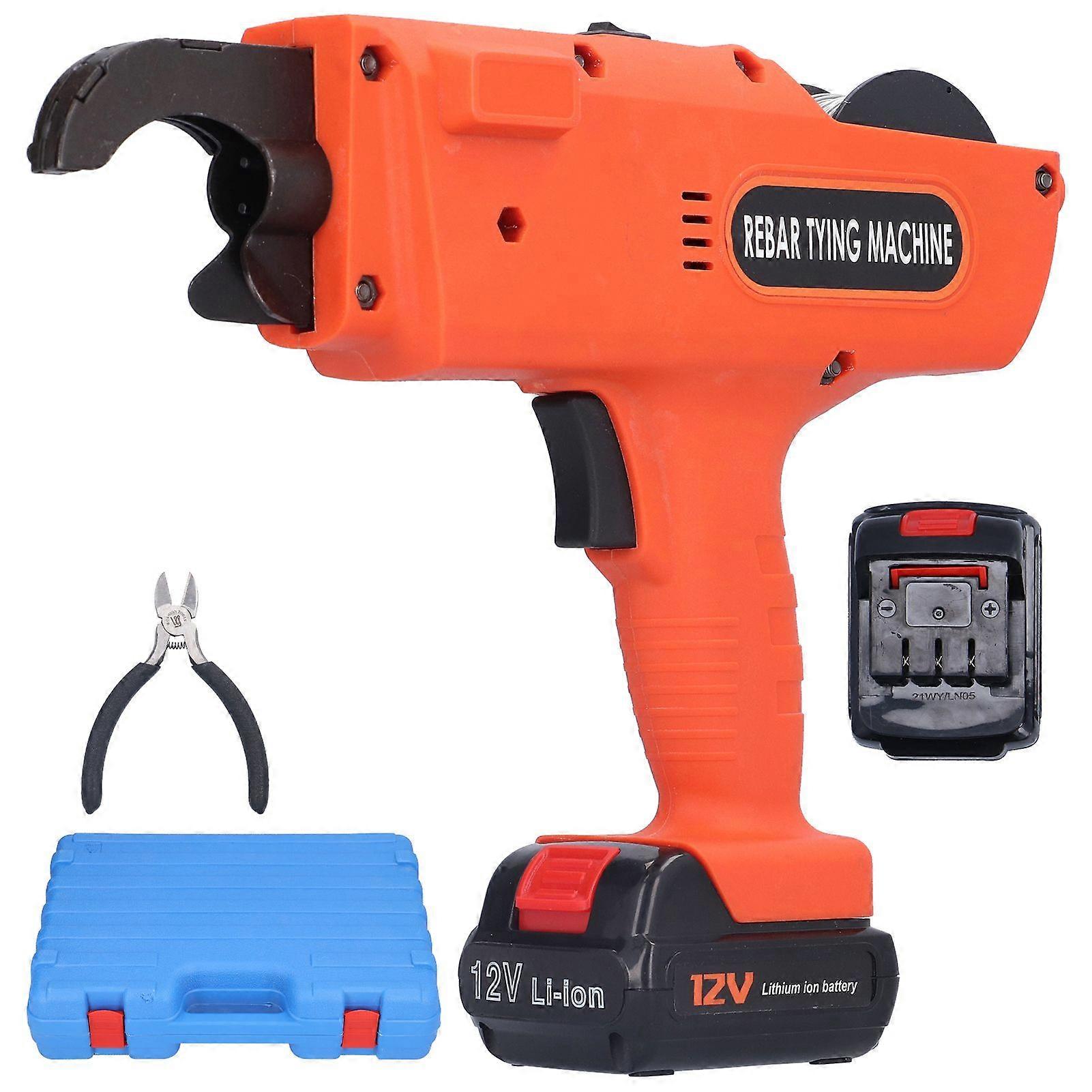 Reinforcing Steel Bar Tying Machine ABS High Carbon Steel Fully Automatic Strapping Tool Prise UK Double batterie