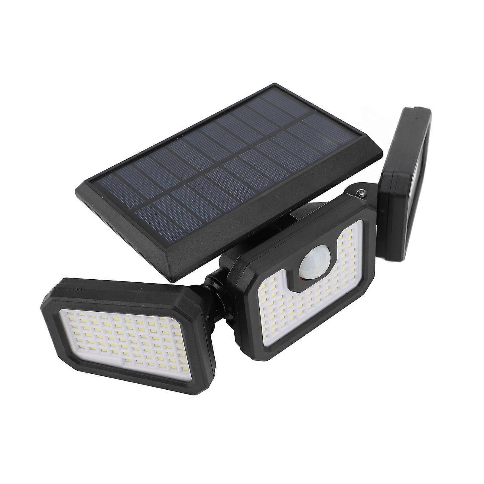 Outdoor Solar Wall Light with Motion Sensor Remote Control Foldable IP65 Waterproof 210LEDs Security Light 3 Lighting Modes for Yard Garage 1PC