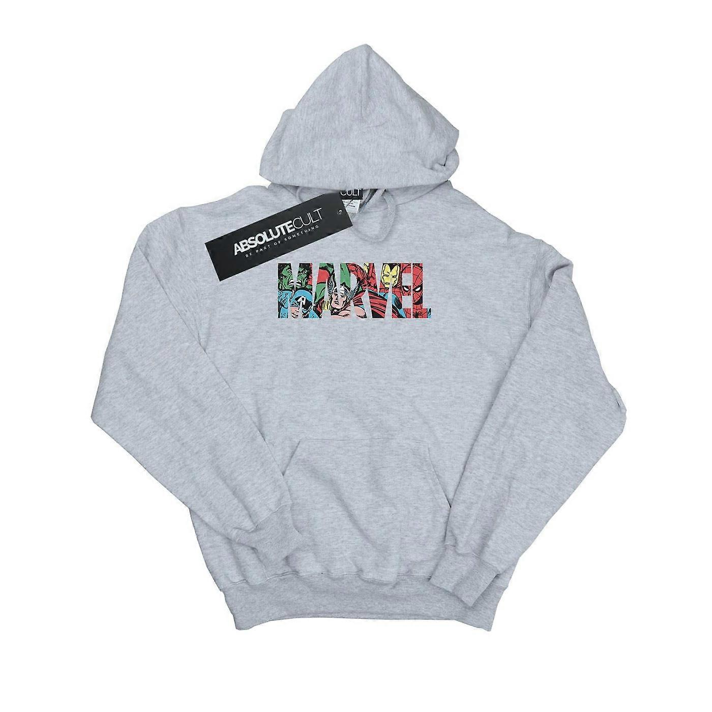 Marvel Comics jenter Logo tegn Infill Hettegenser