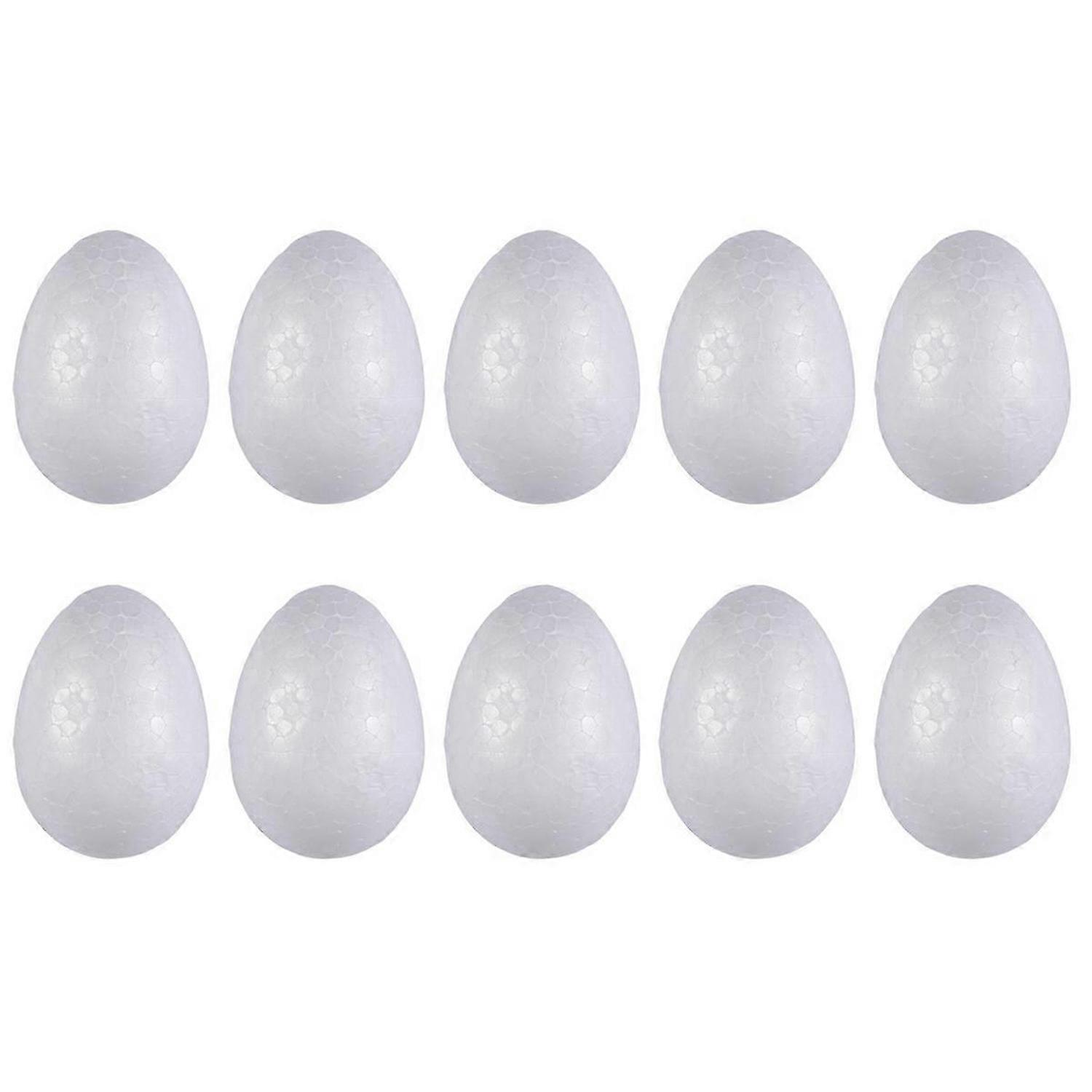 10 eggs 6 cm white Easter Egg decorative egg for painting or sticking