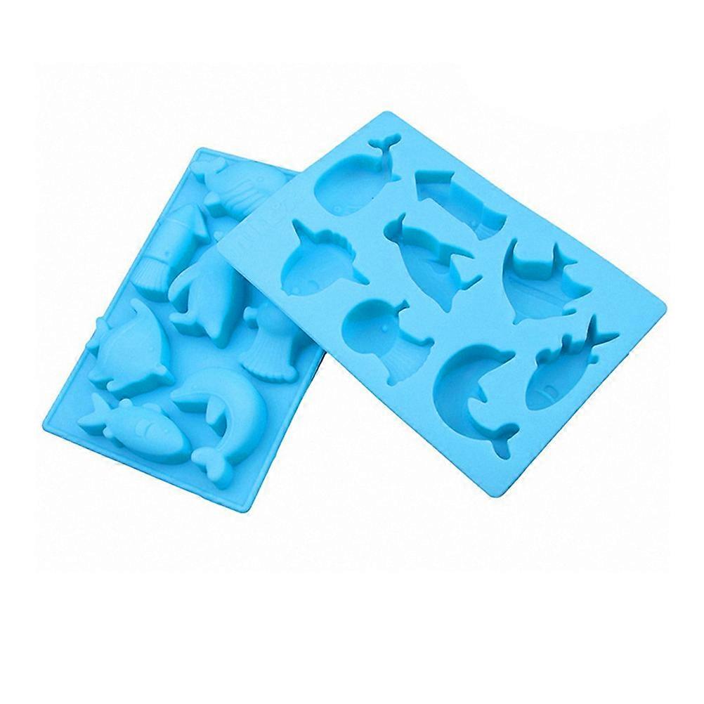 Creative Ice Cube Mould Silicone Cartoon Baking Mold for 2Pcs Use