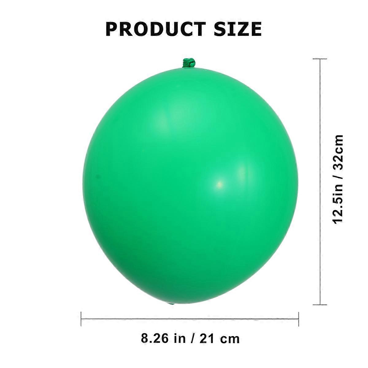 Jumbo Birthday Balloons 10Pcs 36-Inches Bright Printing Round Assorted Color Decorative Party Supplies