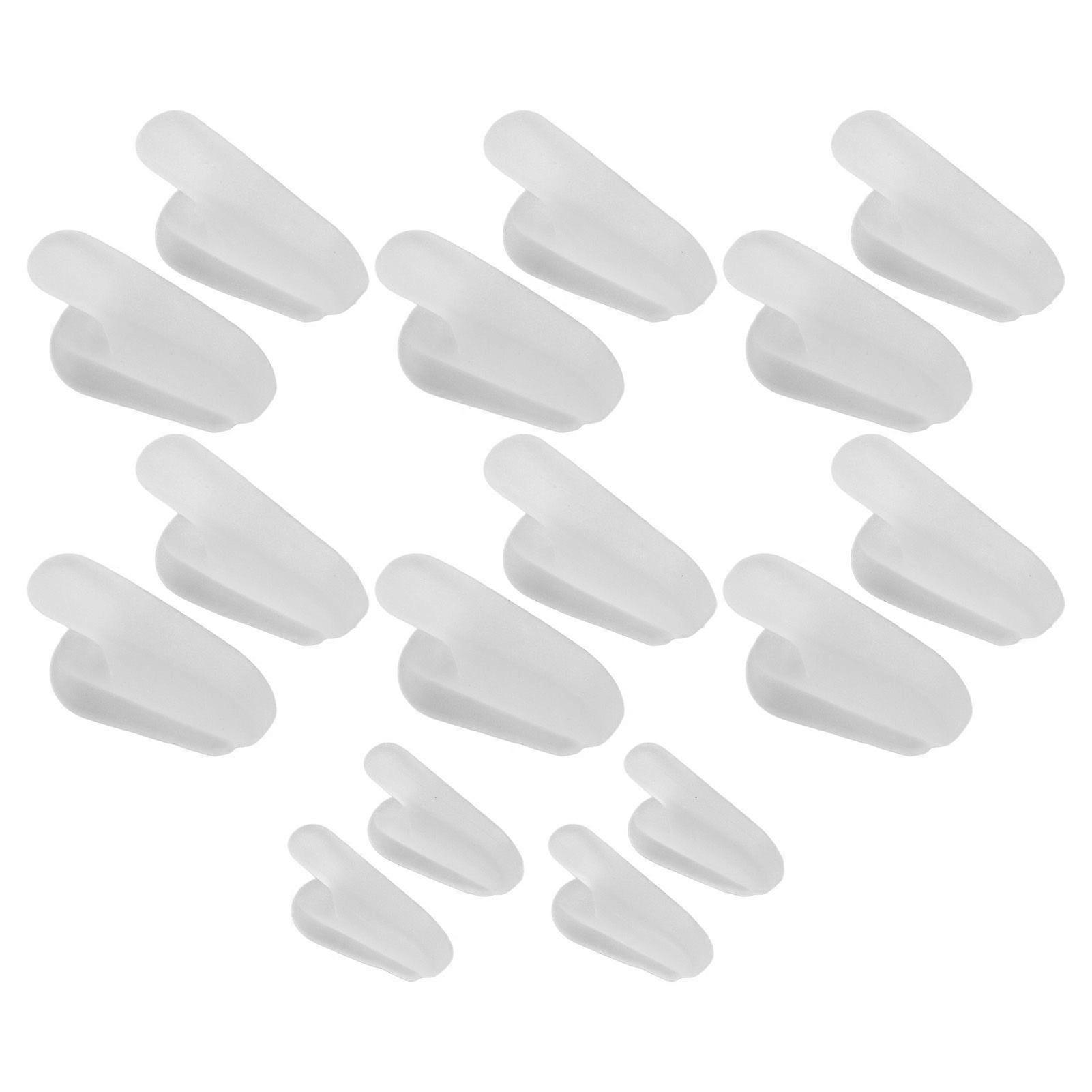 8 Pairs Toe Separator Silicone Soft Elastic Toe Corrector Spacer for Overlapping Toe Bunion Alignment