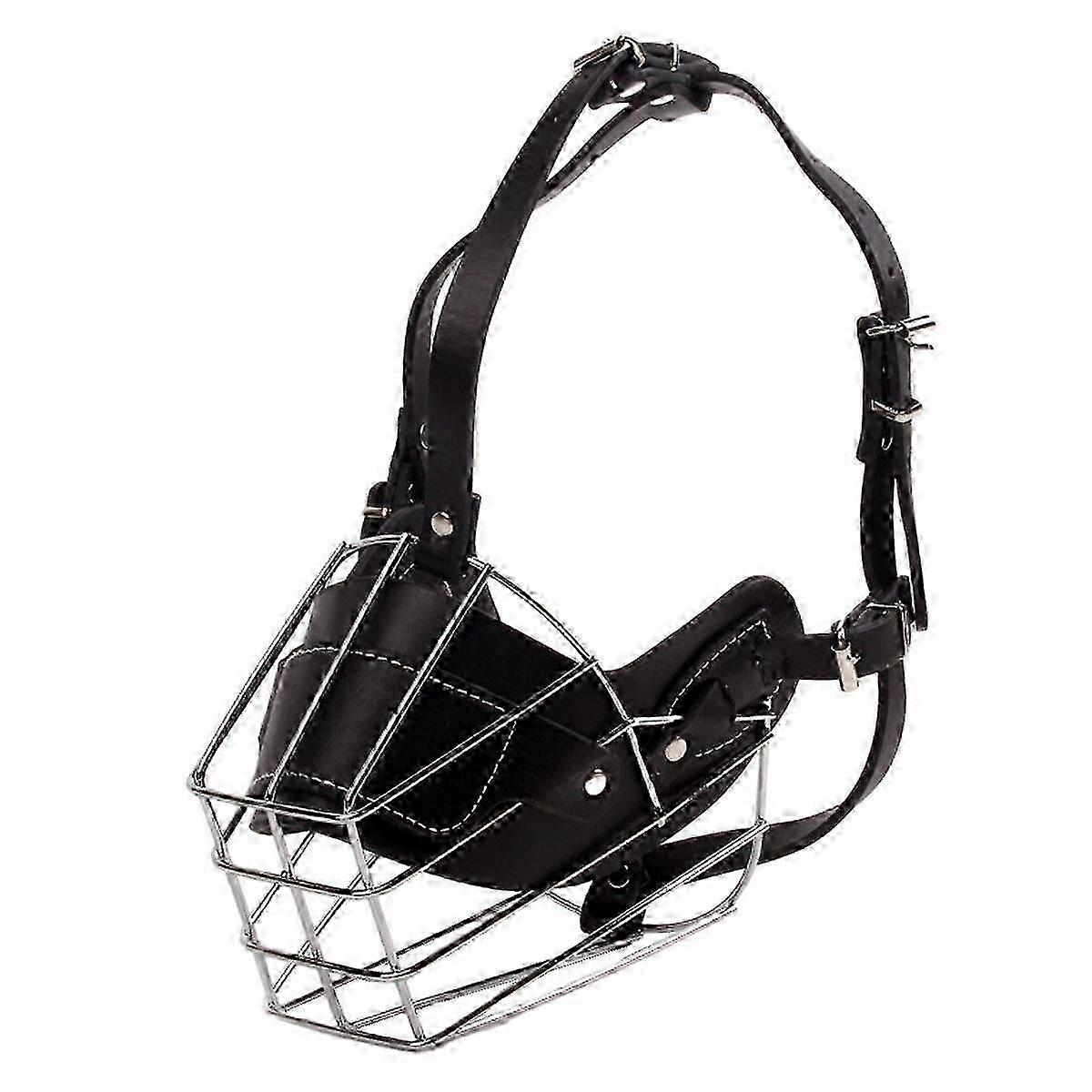 Bull Terrier Muzzle - Neoprene Padded Wire Basket For Training Biting