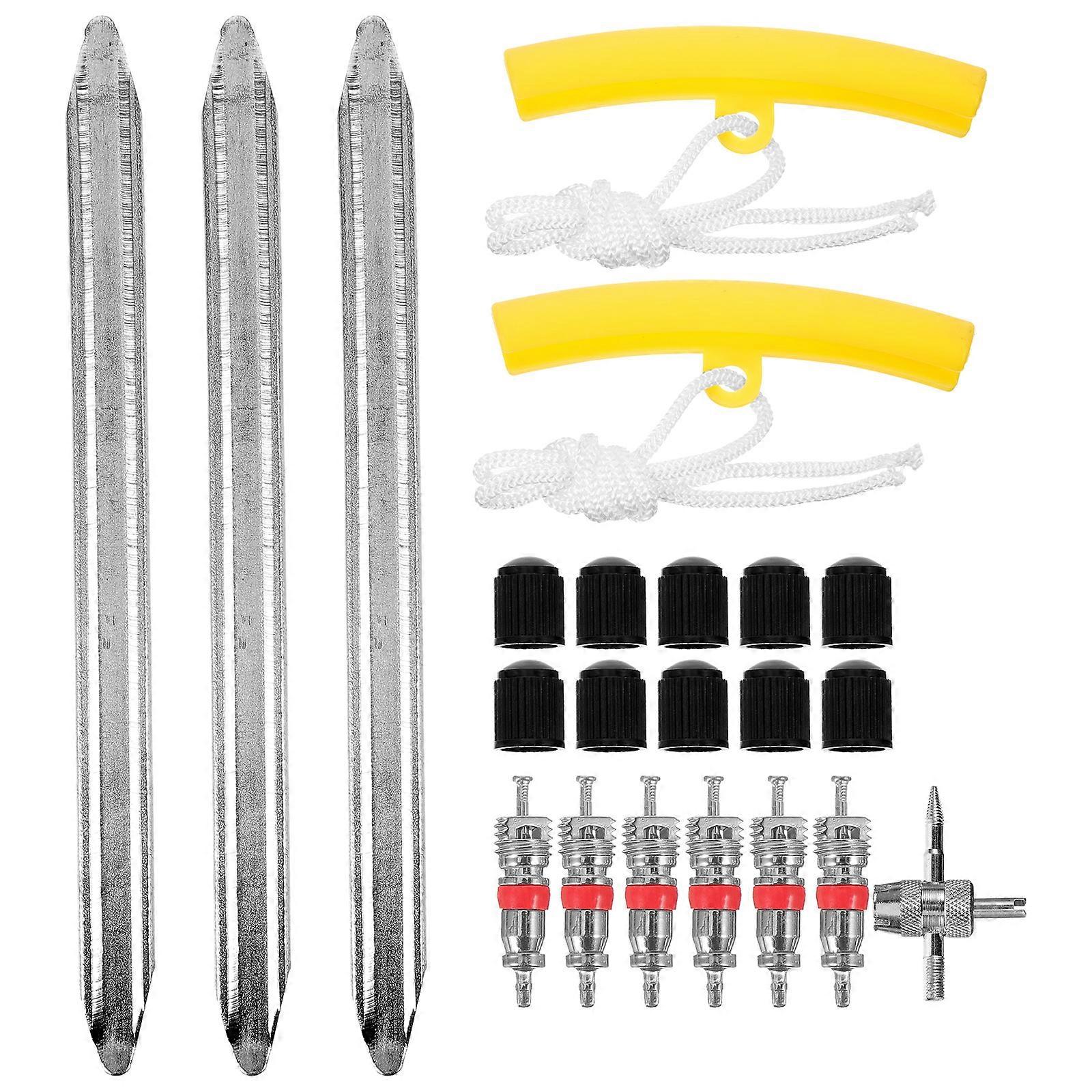 Tire Spoon Lever Tools Stainless 12Pcs for Efficient Tire Repair Kit