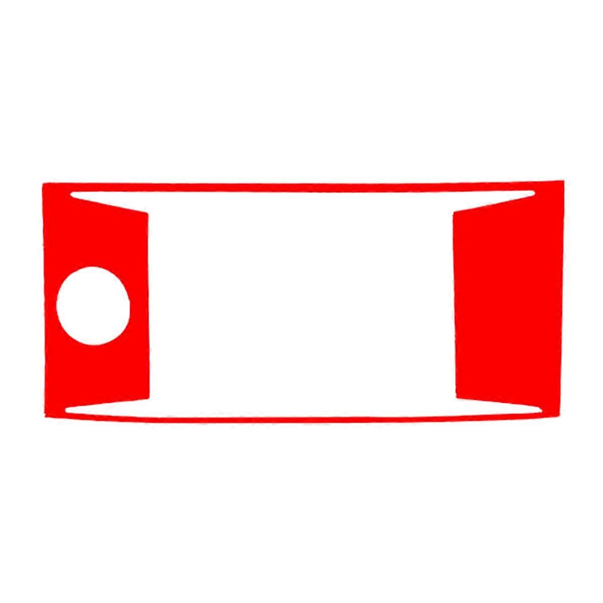 Red Carbon Fiber Central Console Panel Cover Trim for Type B