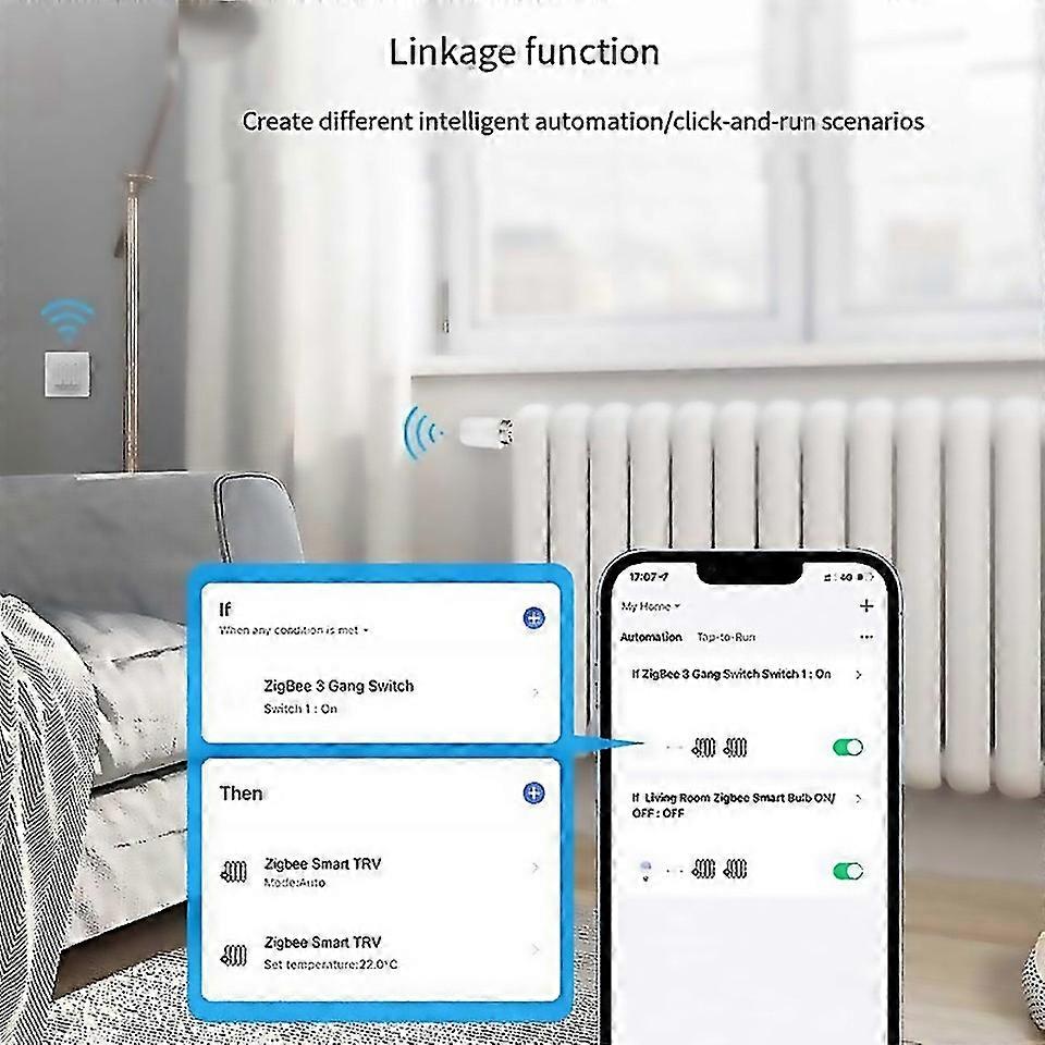 For Tuya Zigbee Thermostatic Radiator Valves Intelligent App Control