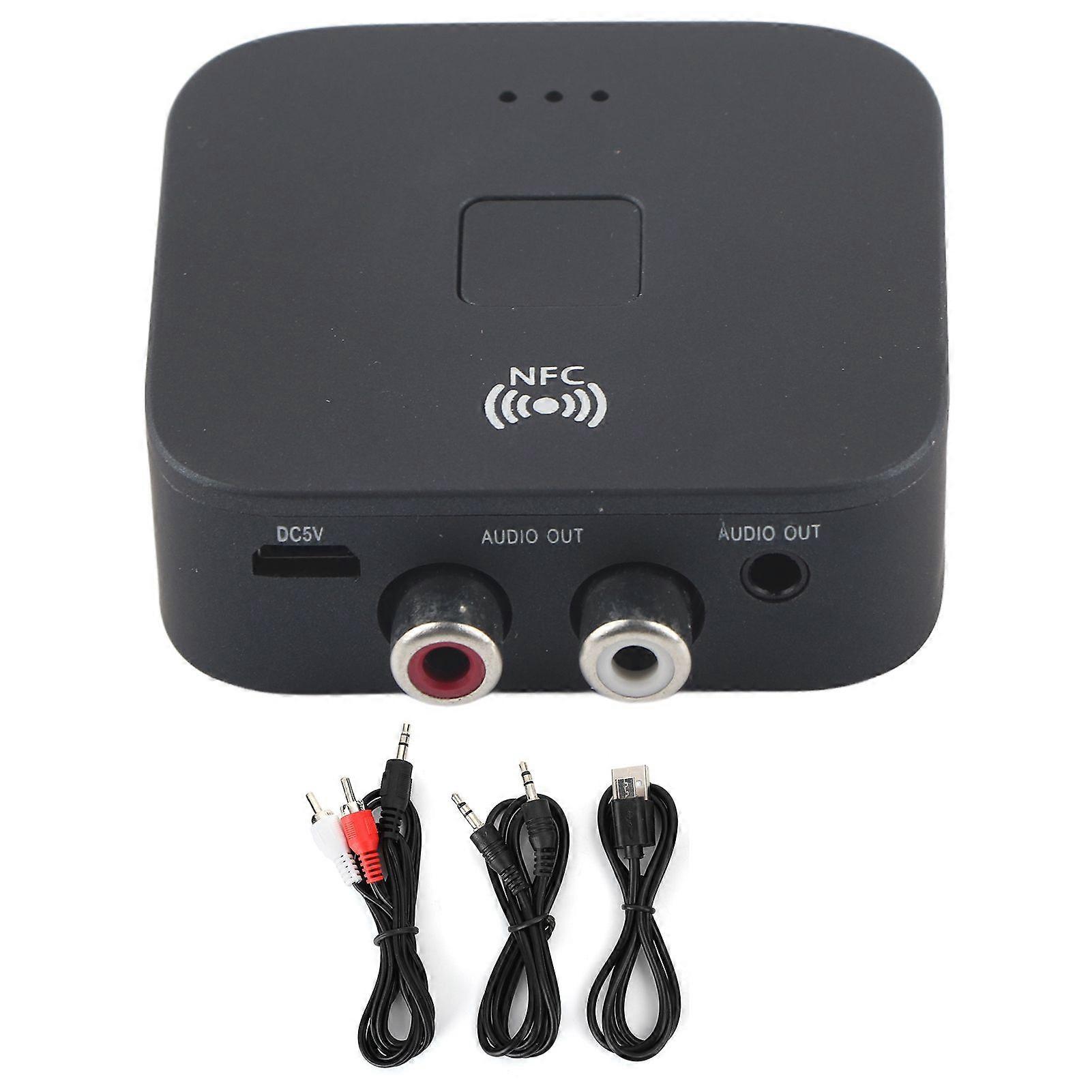 Bluetooth RCA Receiver 3.5mm Jack AUX Wireless Adapter Audio Receiver Tool for TV Car