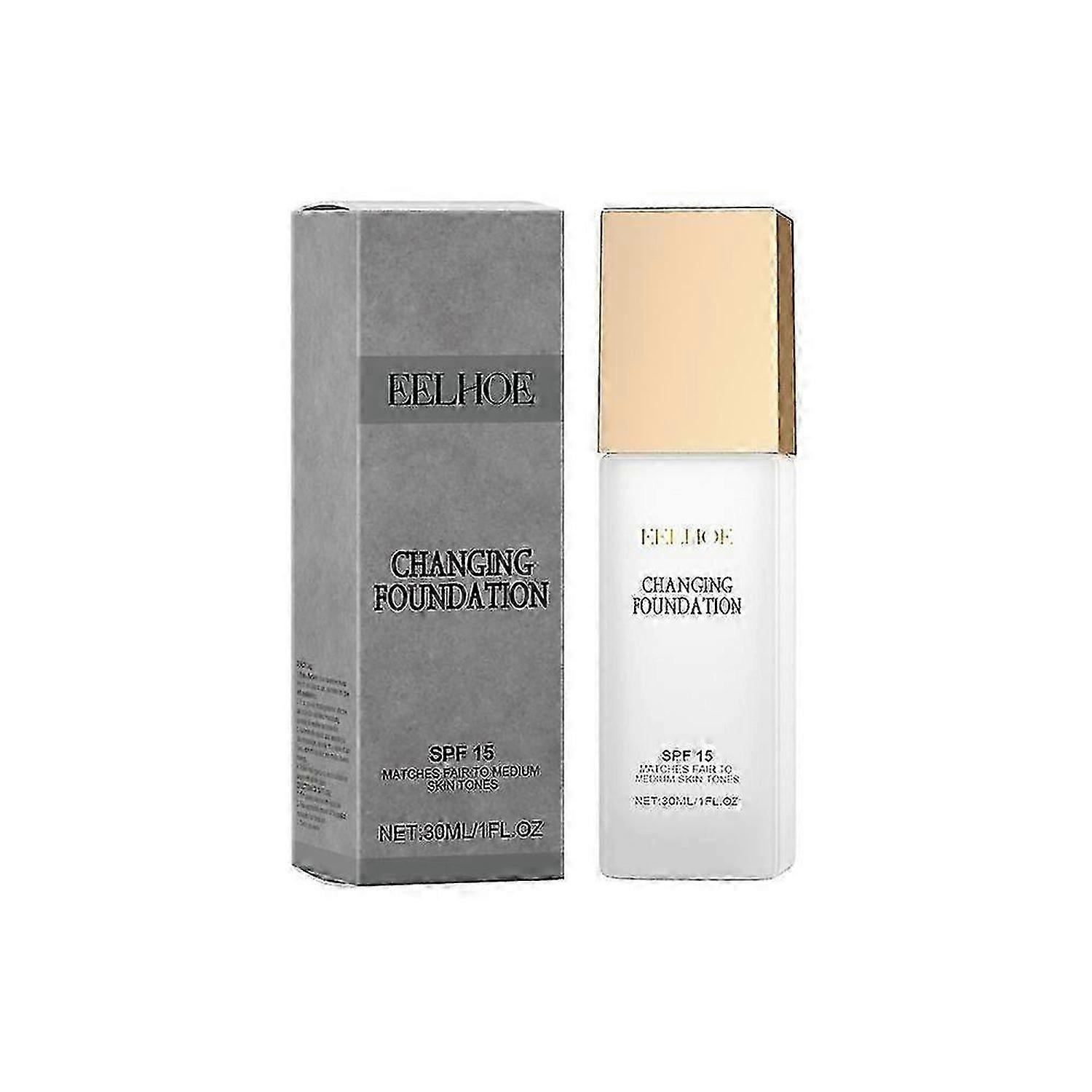 Changing Foundation Nature Colour-Changing Foundation for Women, Hydrating Magic Skin Changing Foundation, Moisturizing Kevyt Ei-rasvainen