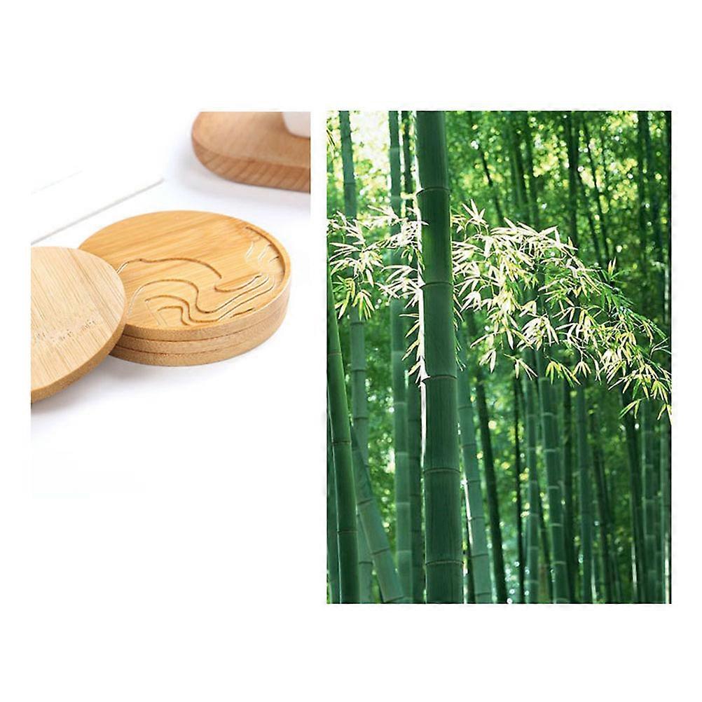 Heat Insulated Table Coasters Bamboo Handmade Bamboo Coaster for 1 Piece