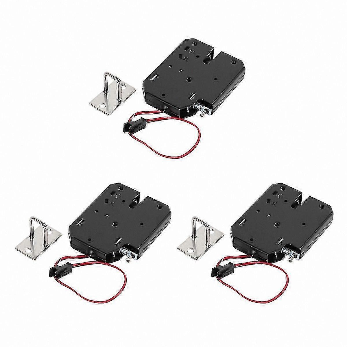 150KG/330Lb Fail Safe Electromagnetic Door Lock System with 3x 12V 2A Power Supply for Secure Access Control Solutions