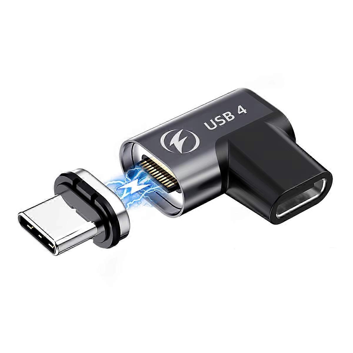 140W USB4.0 Magnetic Adapter USB C to Type C 40Gbps Fast Charging Converter Cable Connector 8K@60Hz USB Type C Adapter,B