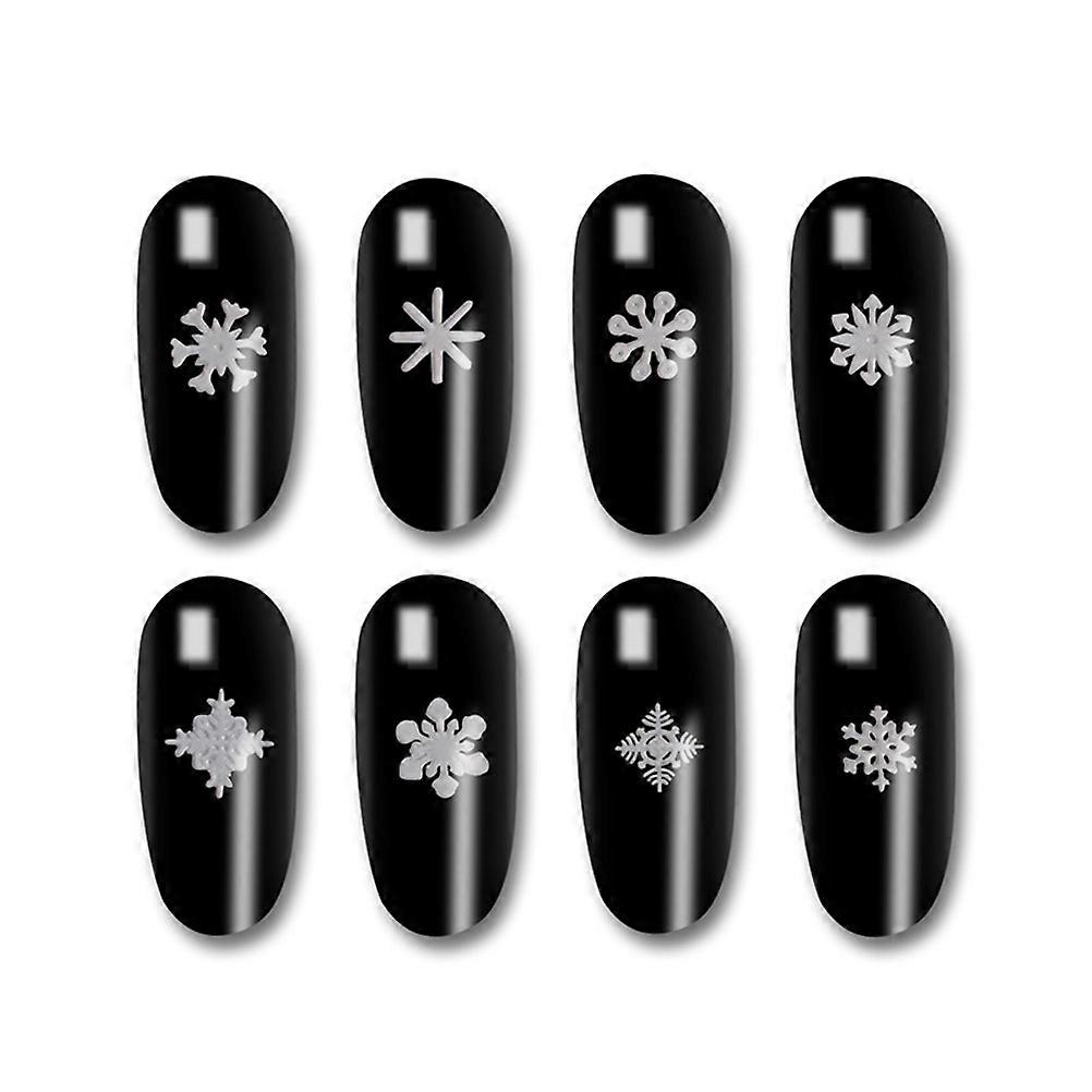 Manicure Decoration Nail Ornament Slices for 6Pcs Snowflake Nail Art