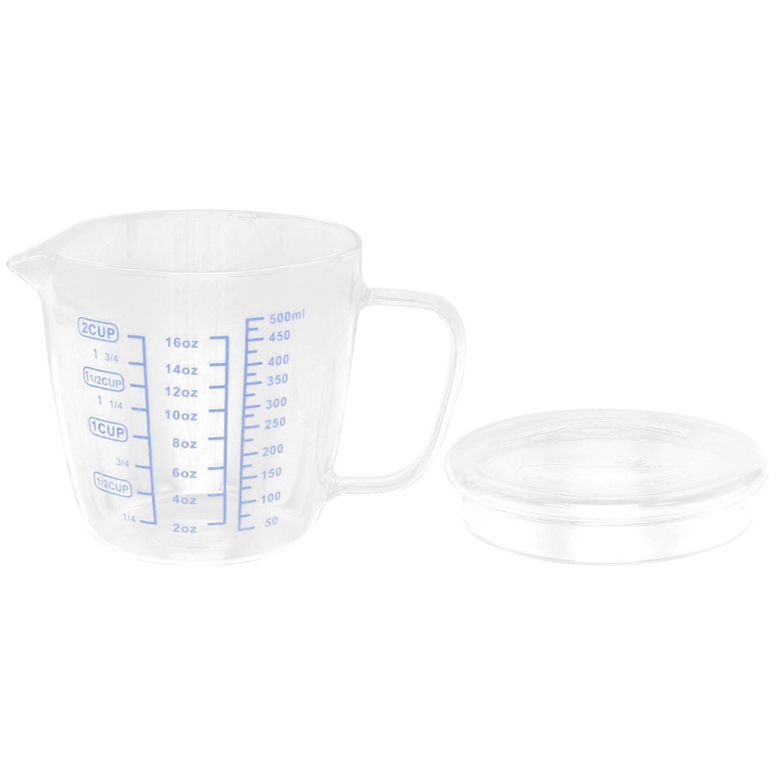 Children Scale Cup Heat Resistant Milk Measuring Cup for Kitchen Use 2Pcs