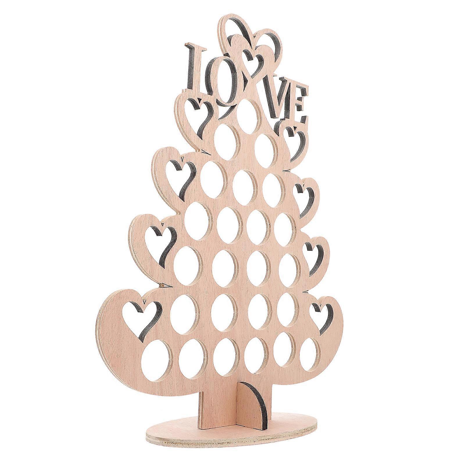 Wooden Party Chocolate Display Rack for 2Pcs Use