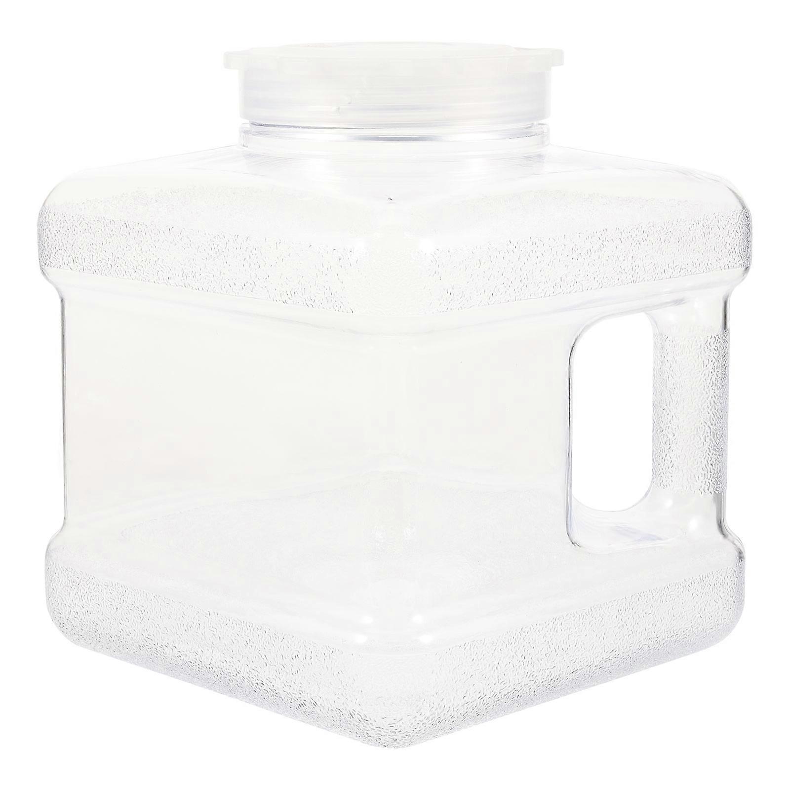 Water Bottle With Handle Practical Water Storage For Car Use And Office Use Round Shape Reusable 1Set