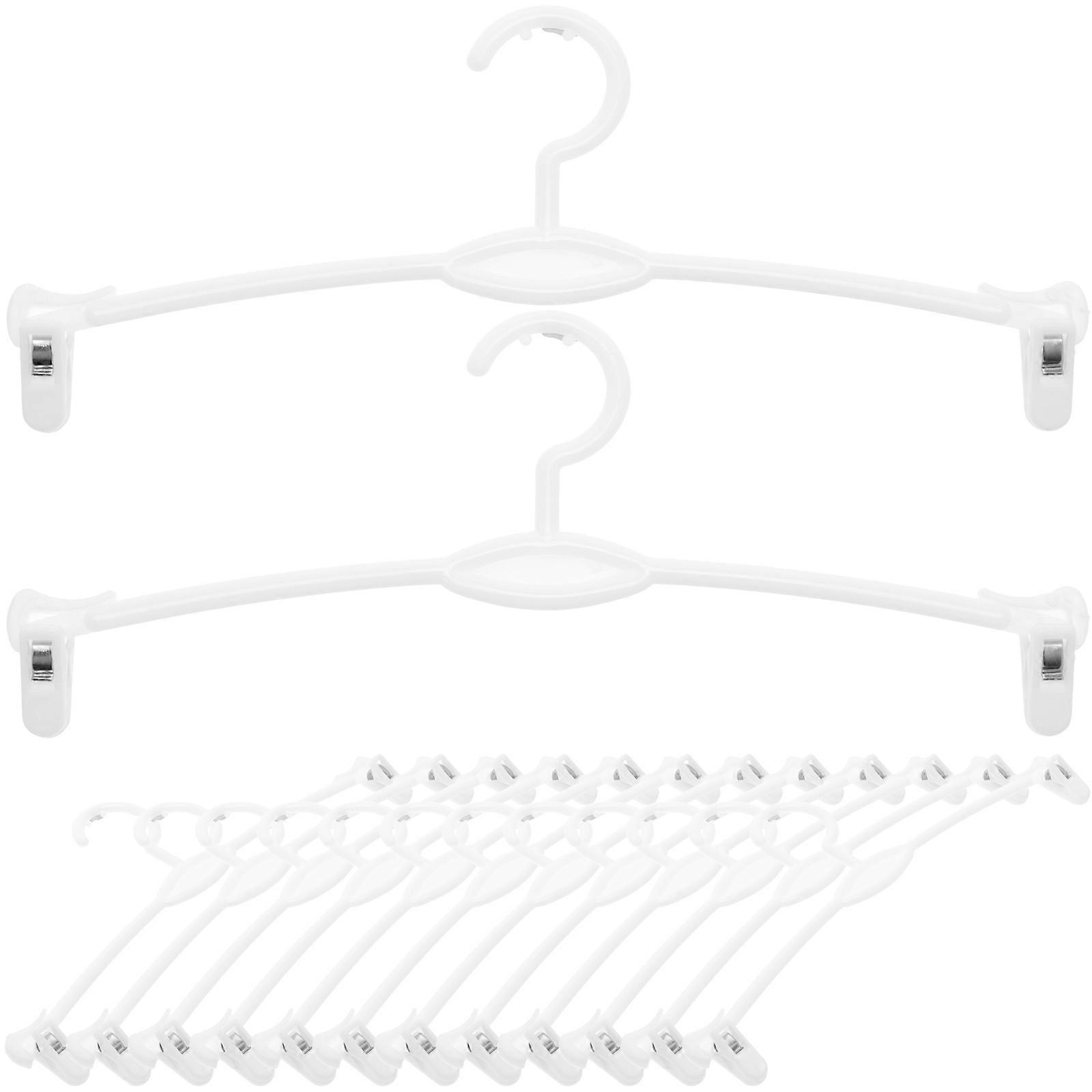 Clothes Hanger Plastic Bra Support Holder for Home 45Pcs White