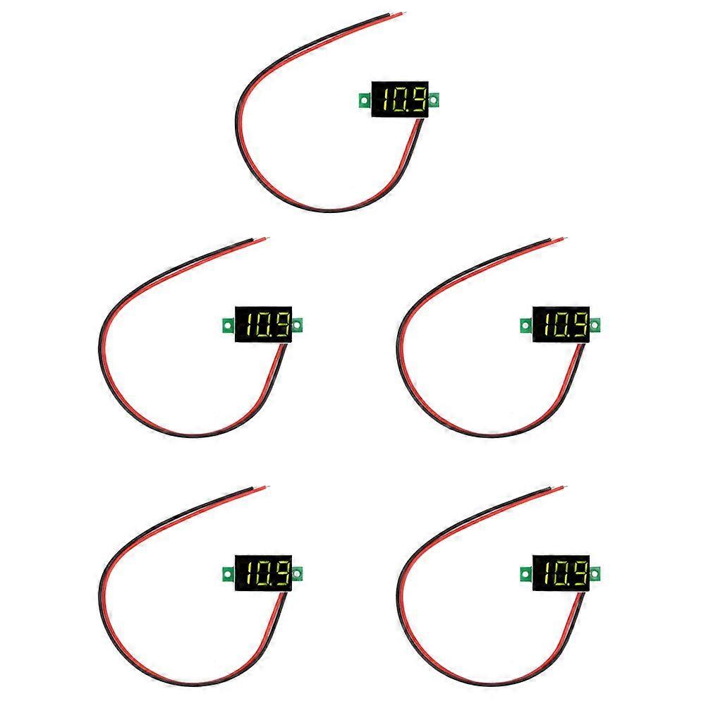 High quality  Two-wire digital voltmeter (5 green and one sold)
