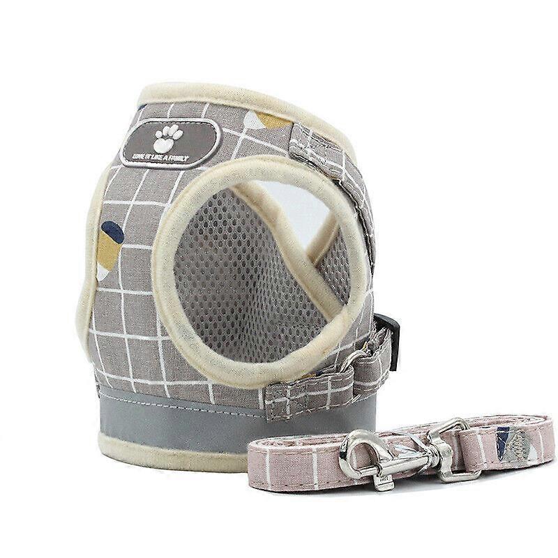 Puppy Small Dog Cat Harness and Walking Lead Set Pets Reflective Vest Outdoor