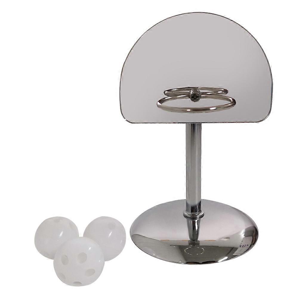 Bird Basketball Toy Parrot Toy for Training 3Sets Silver Mini Stand