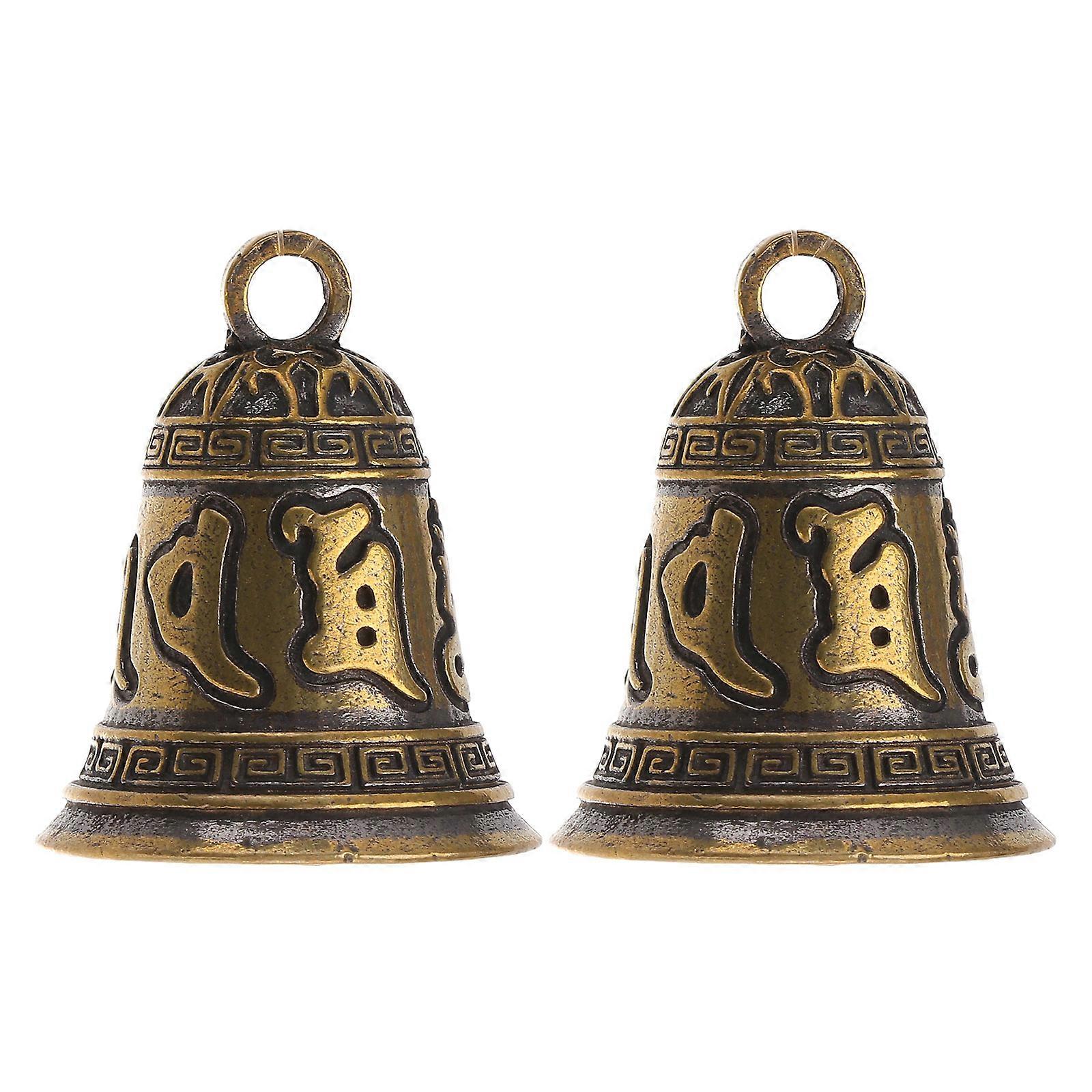 Ornamental Bells Brass Practical DIY Accessories for 6Pcs Use