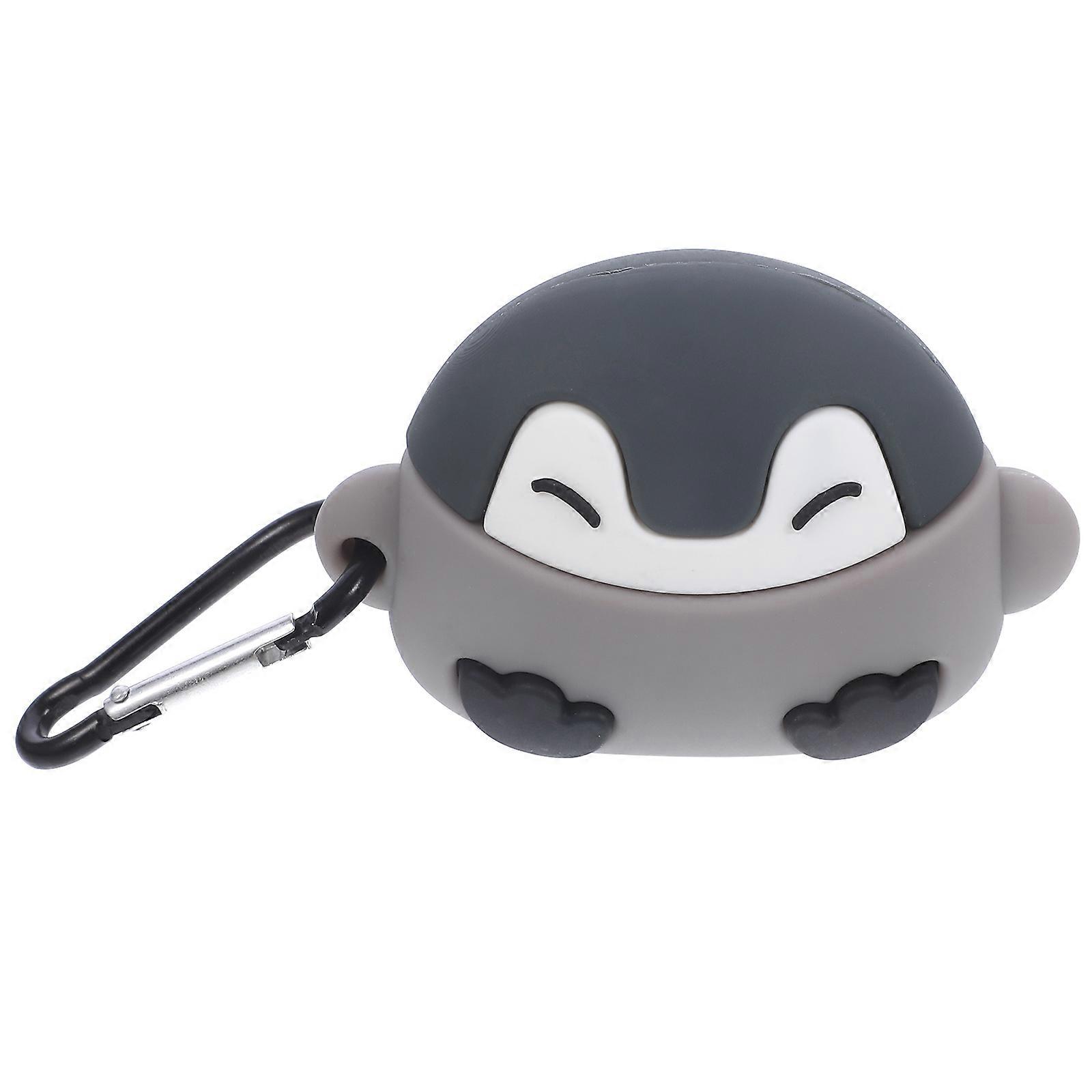 Wireless Earphone Case Protective for 2Pcs Cartoon Penguin Silicone Cover