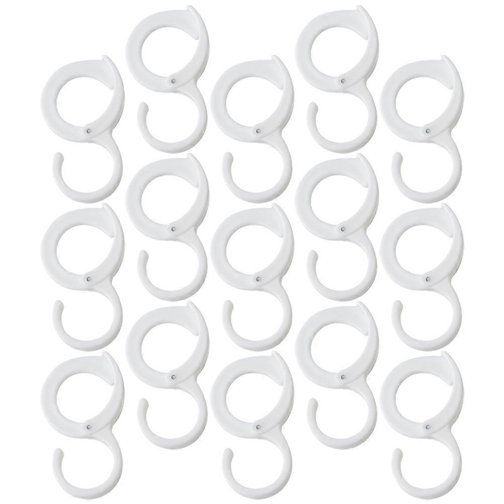 White Hooks Buckle Design Hook for Heavy Duty Use 85Pcs