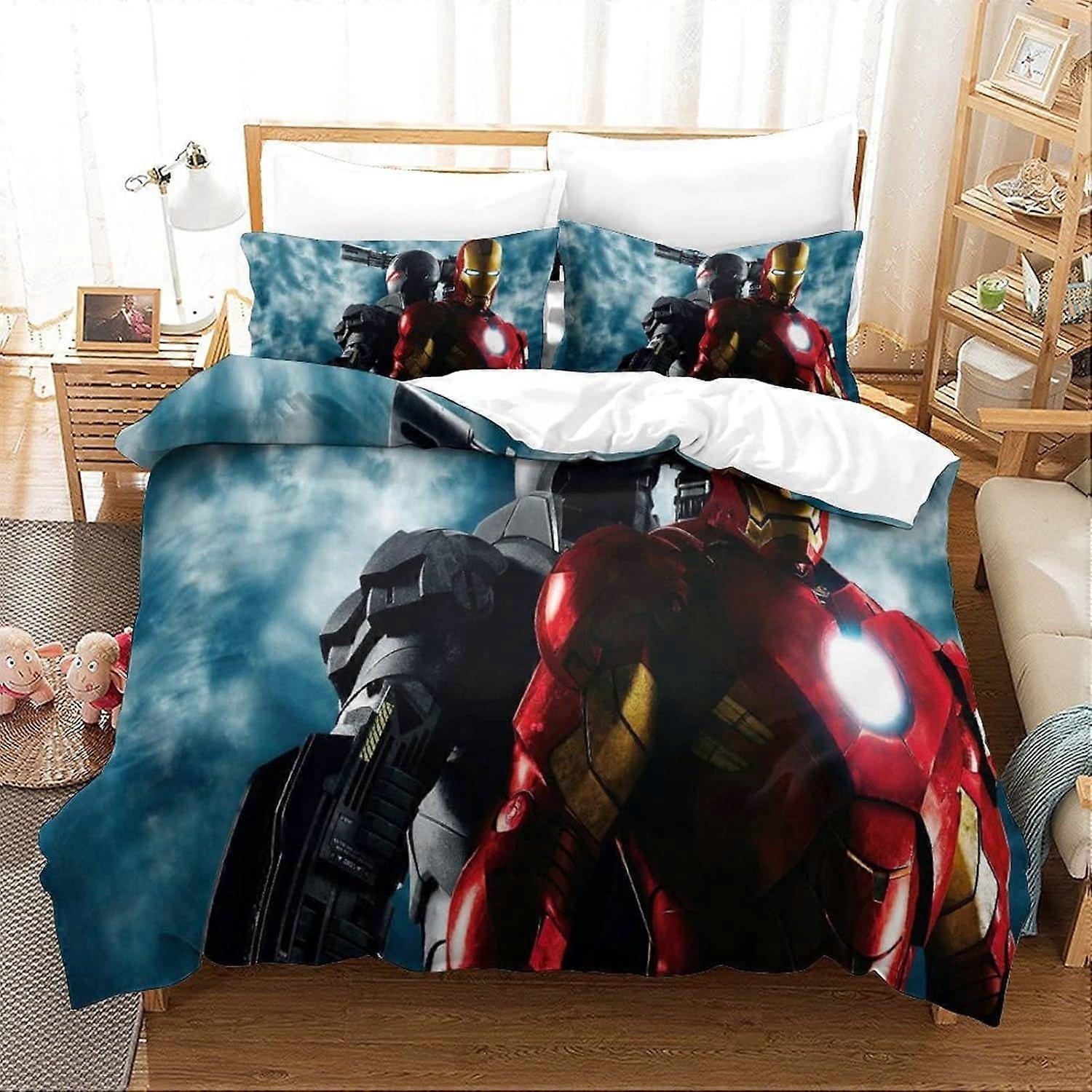 Style282 Iron Man Duvet Cover Super Hero Printed Duvet Cover 140X200CM
