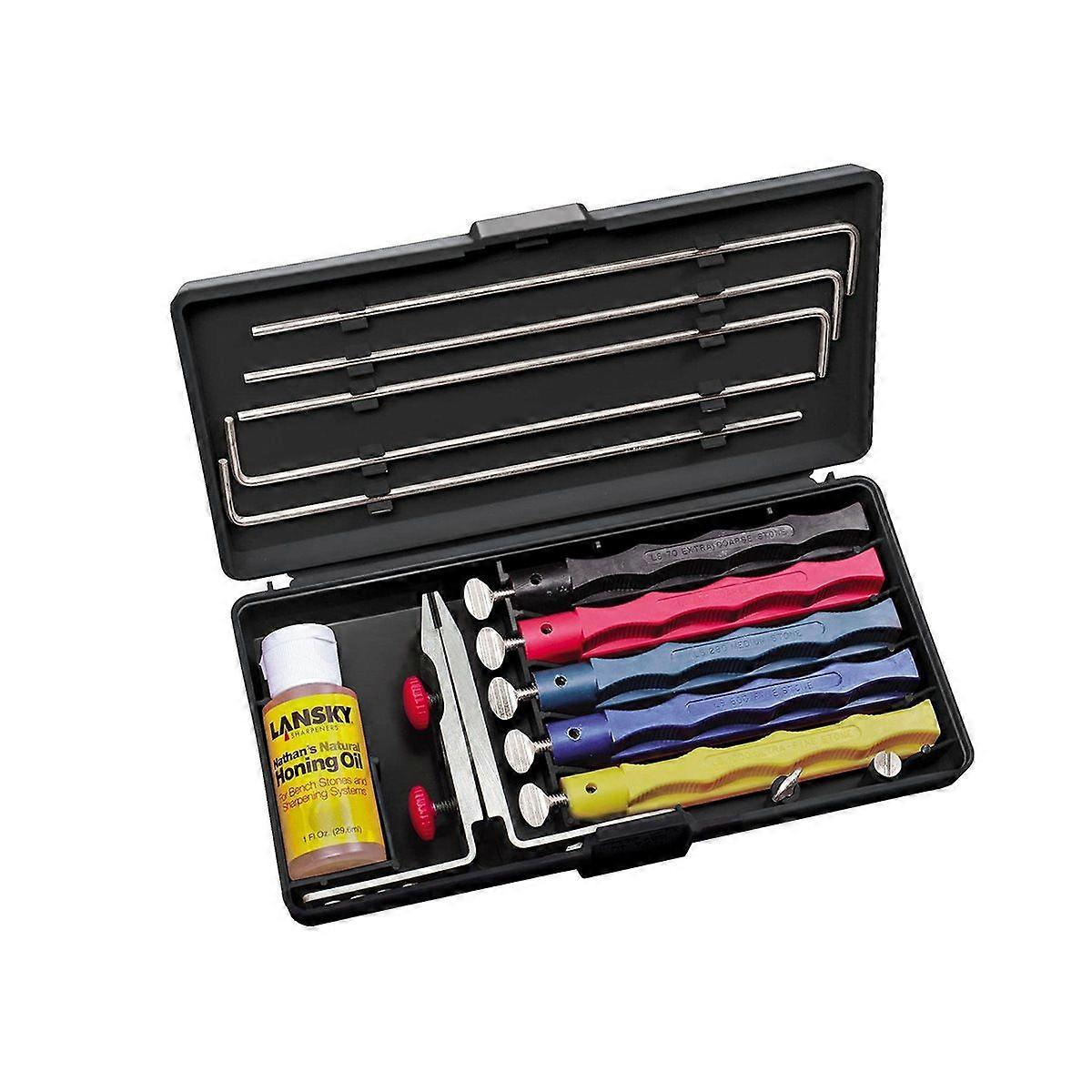 Knife Sharpeners, Fixed Angle Sharpening Set Whetstones Professional Knife Sharpener for Kitchen Knives, Scissors, Pocket Knife and Chisel