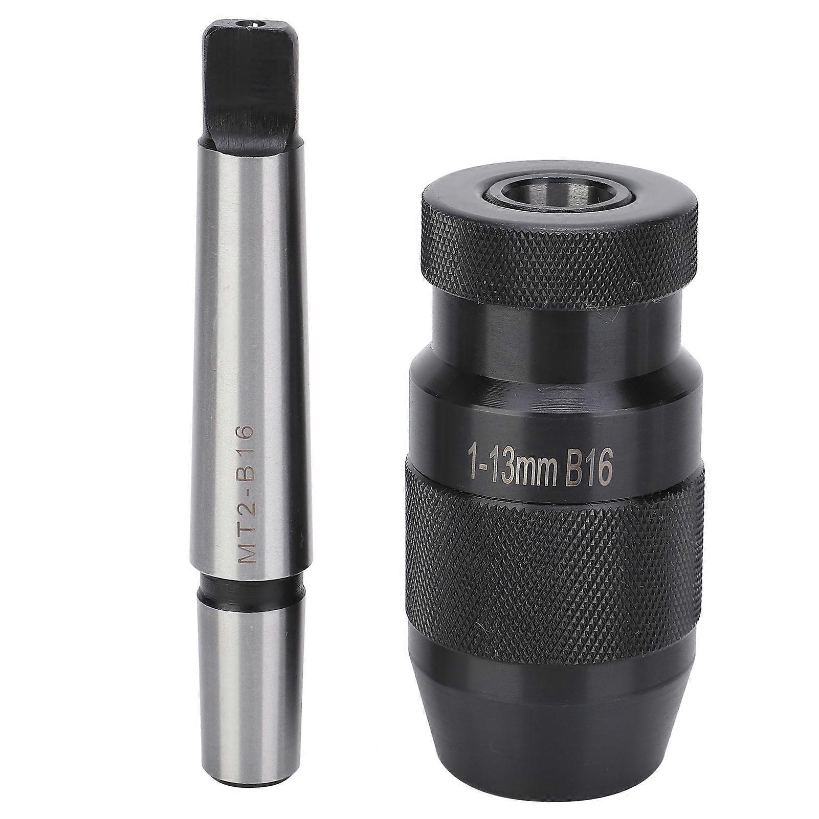 Keyless Drill Chuck Morse Taper Quick Release Milling Machine Accessories MT2-B16 1-13mm