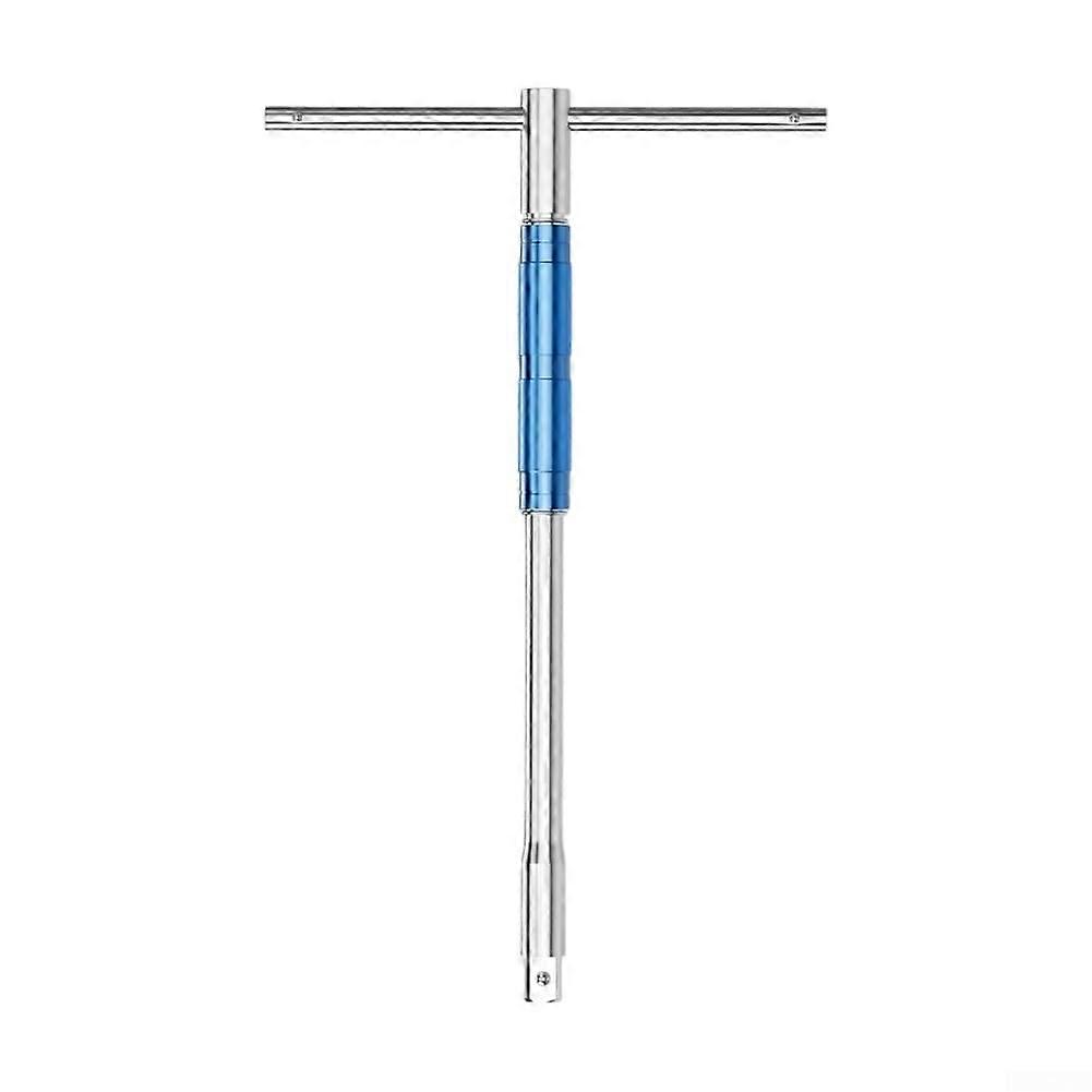 360 Degree Rotating Chrome Vanadium Steel T Handle Wrench Ergonomic T Handle Design Chrome Finish Maintenance Tool