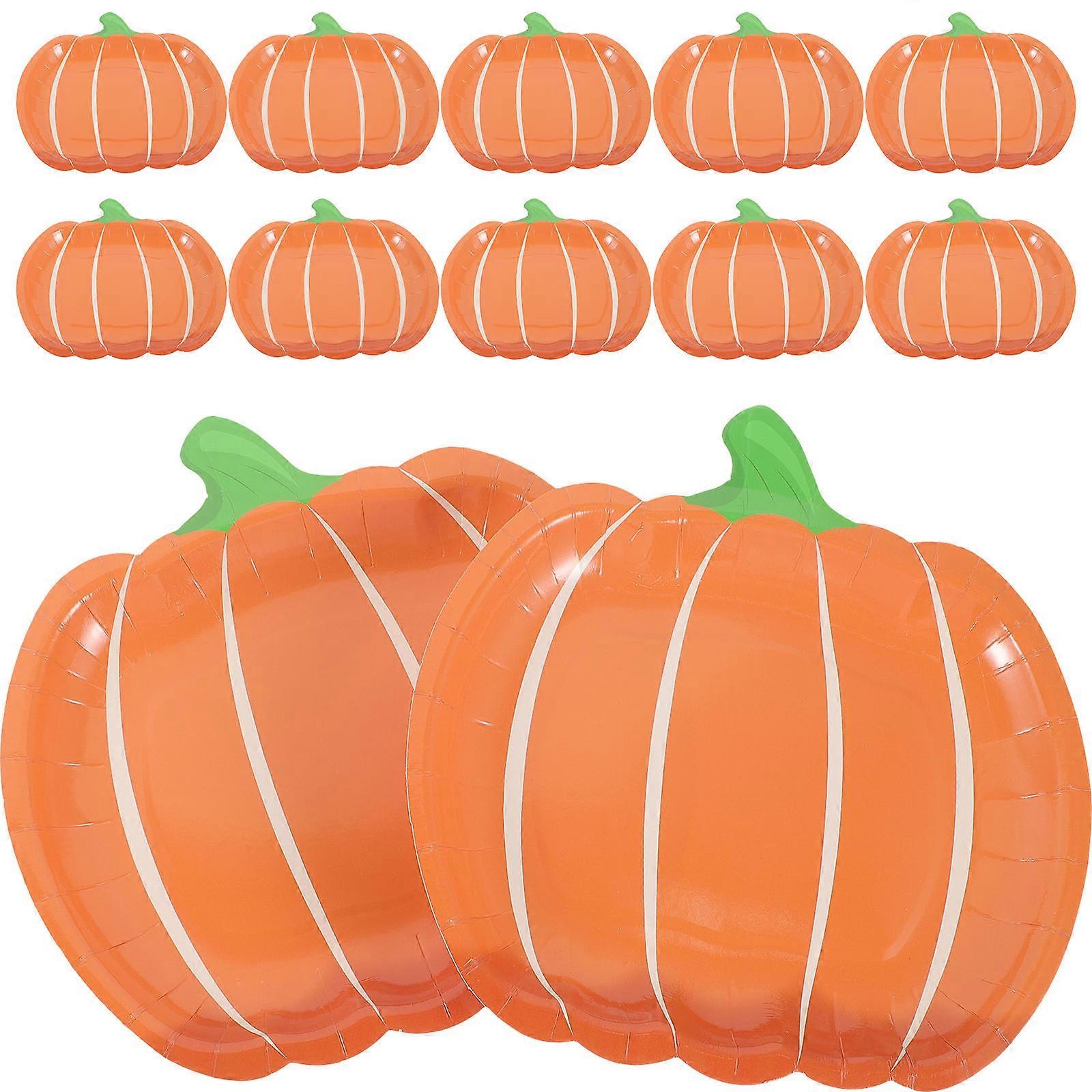 Pumpkin Paper Party for 25Pcs Fall Dinner