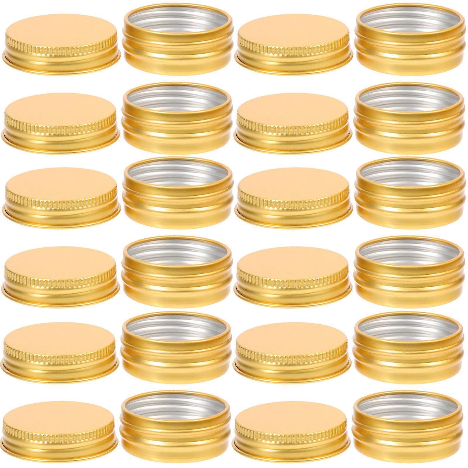 Tin Cans with Lids Aluminum Screw Lid Containers for Holding Use 120Pcs