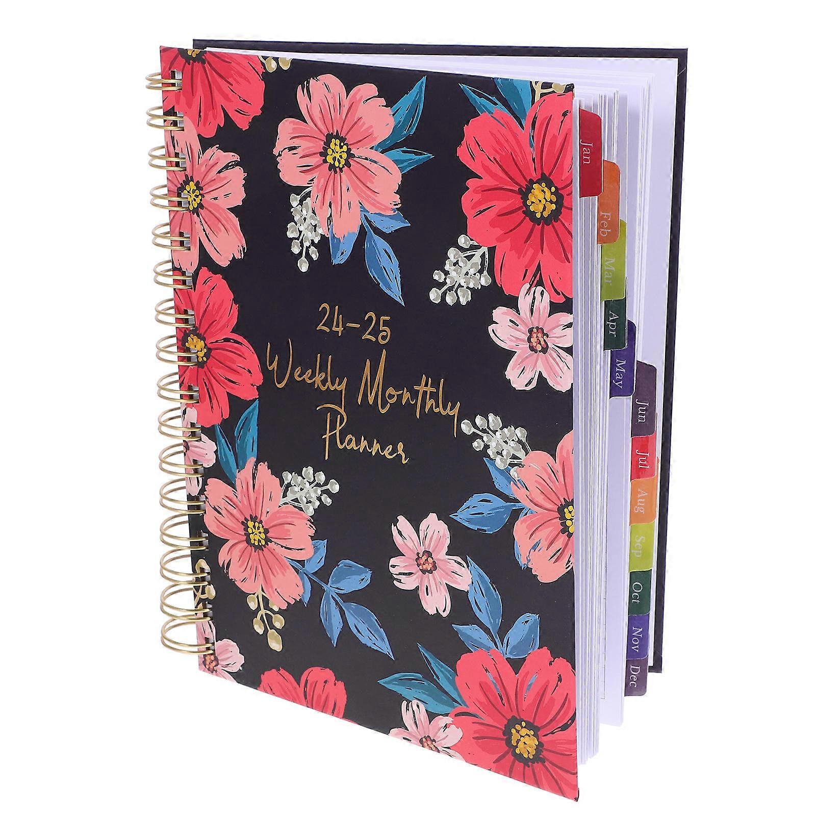Daily Planner Notebook for Students 4Pcs Portable Spiral Binding Set