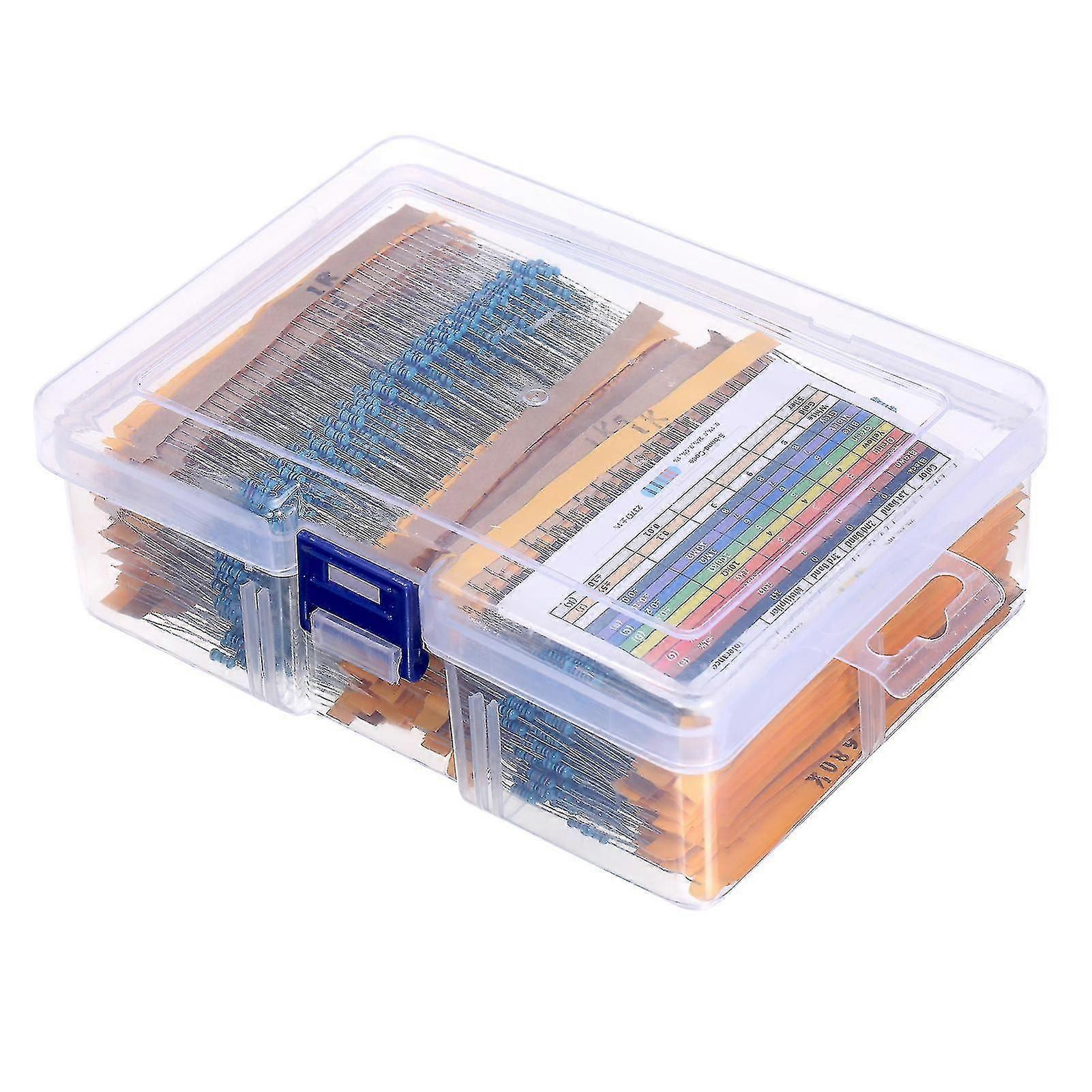 2600pcs 130値1/4w 0.25w 1%金属膜抵抗器 各種パックキットセット ロット抵抗器 品揃えキット