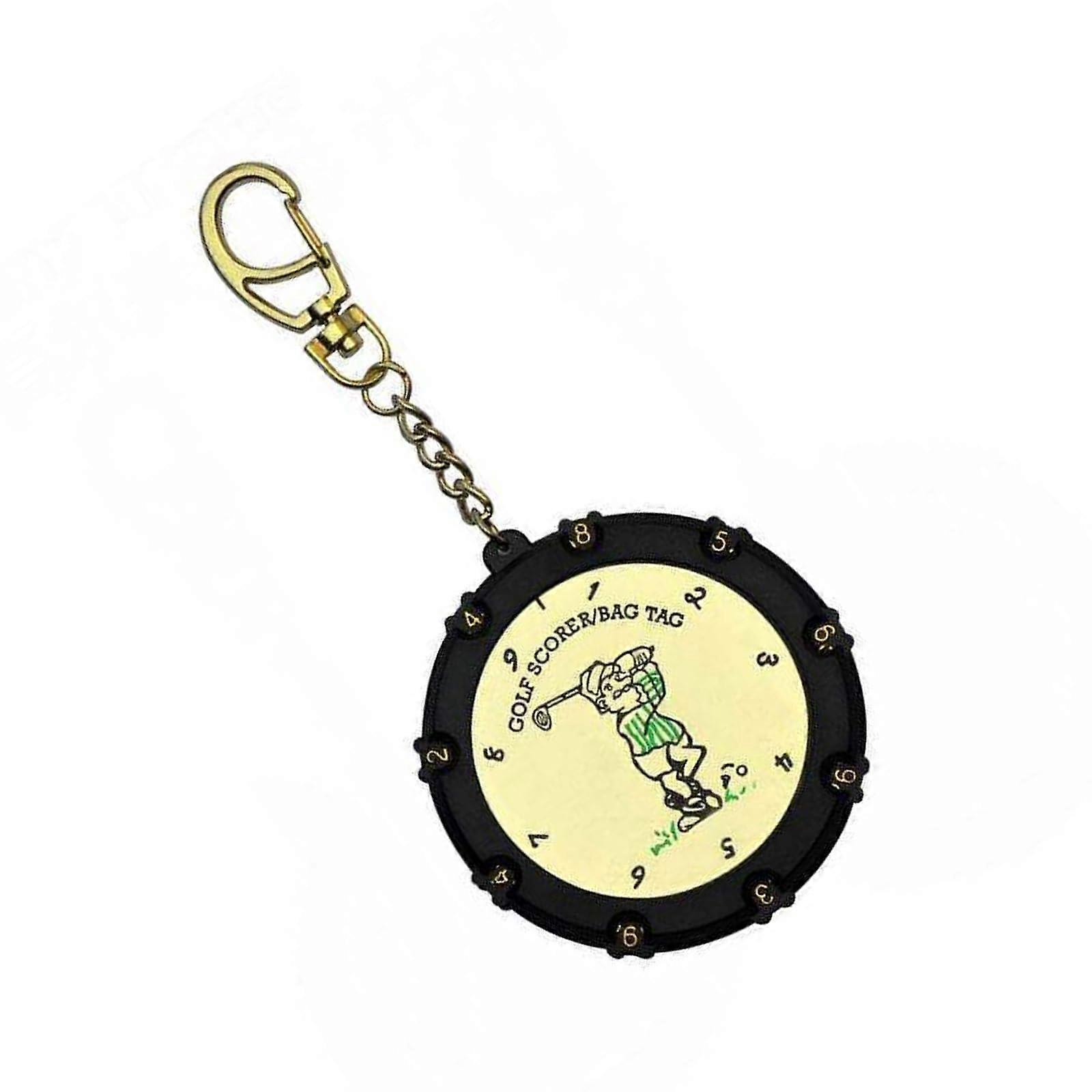 Portable Scorer Compact Rotating Scorekeeper For Practice Competitions And Games Golf Score Recorder Gold Durable