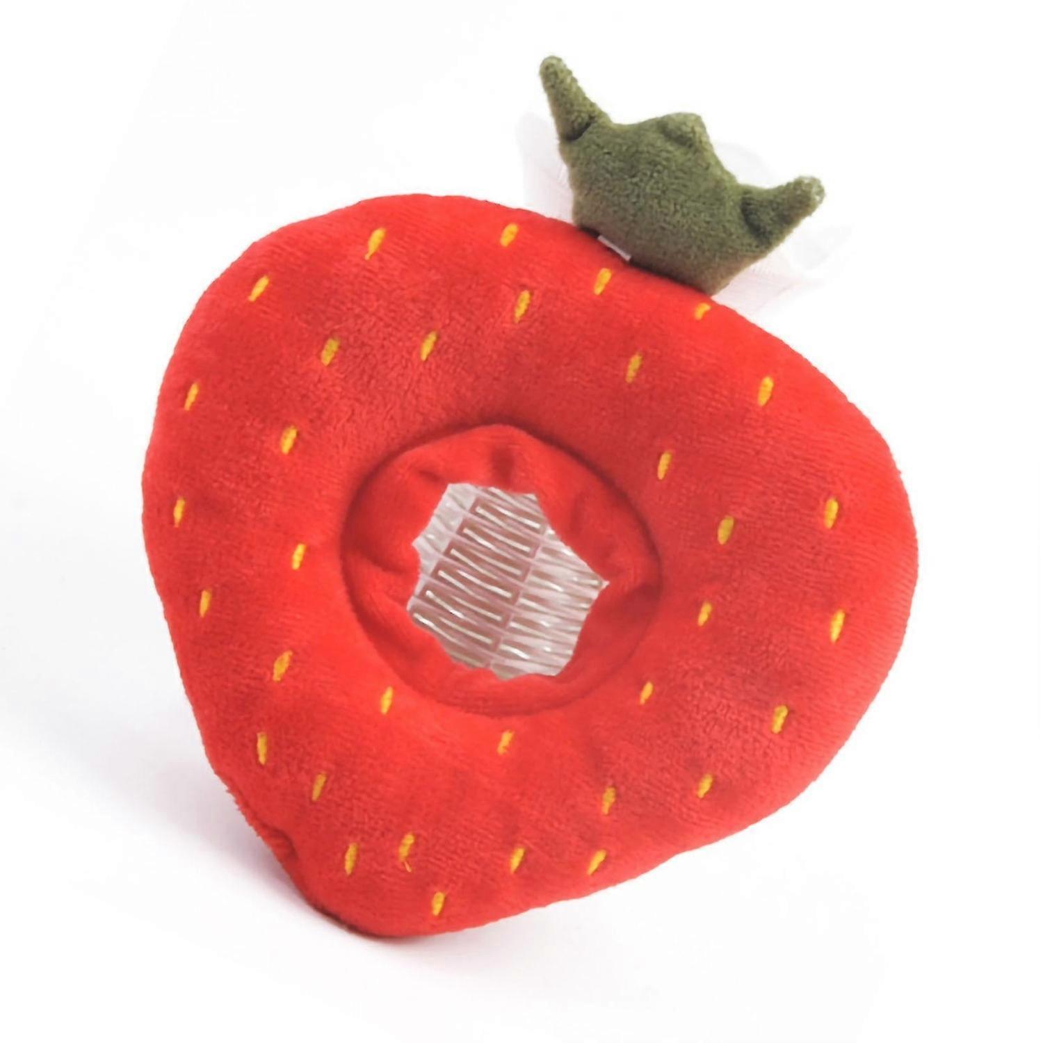 Cat Cone Collar Cute Adjustable Surgery Recovery Elizabethan Collars for Cats Kittens Pets Strawberry L Size (Maximum Head Circumference Approx. 26cm