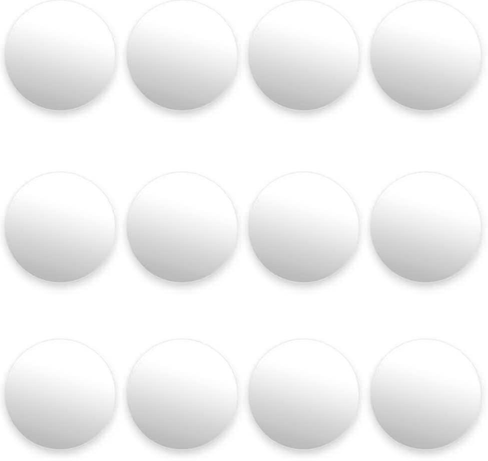 25-26 12 Pack Of Smooth White Foosballs For Standard Foosball Tables Classic Tabletop Soccer Game Balls