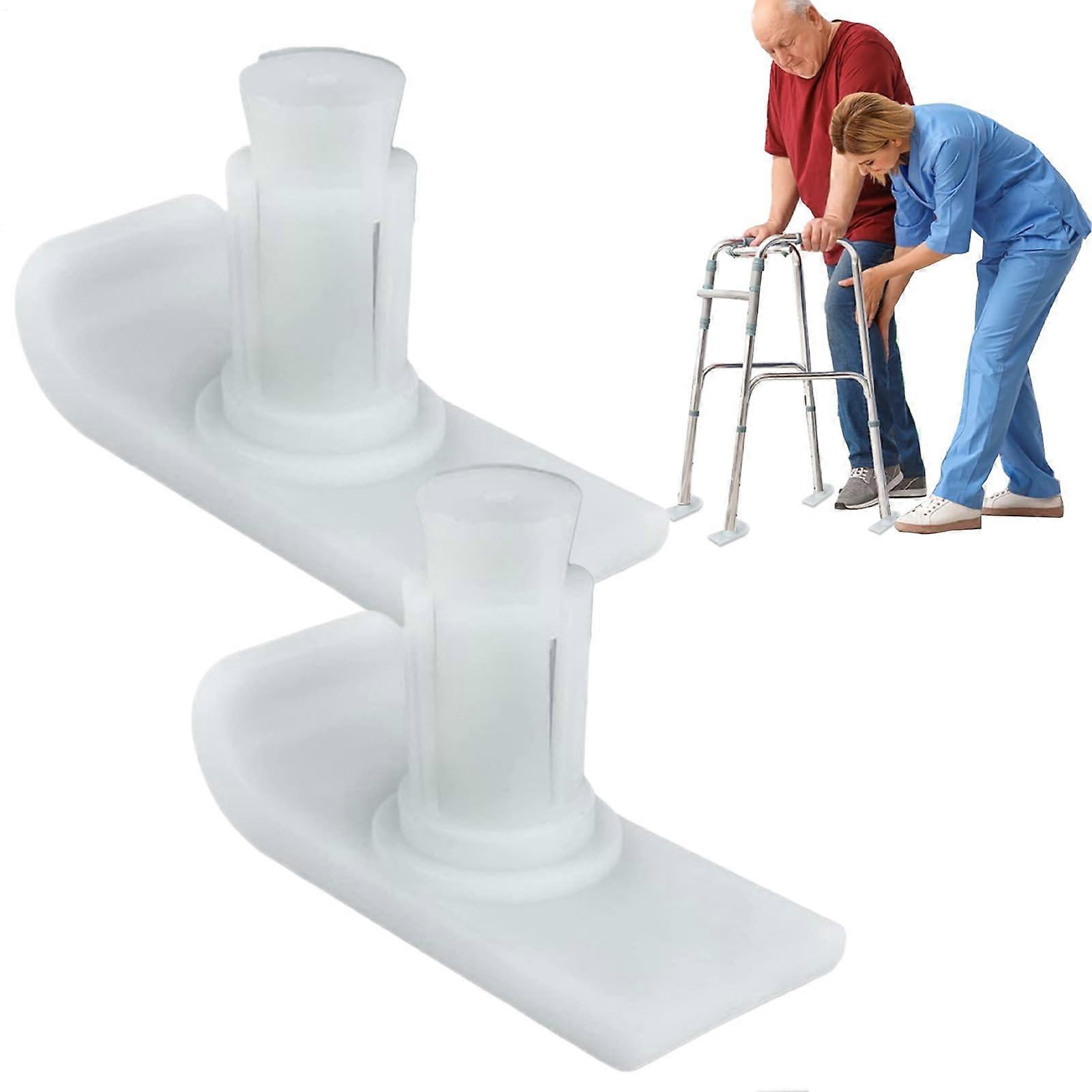 3.46 x 1.38 x 2.36 Inches Glider Caps, AntiSlip Walker Leg Tips, 2 Pack for Walking Frames