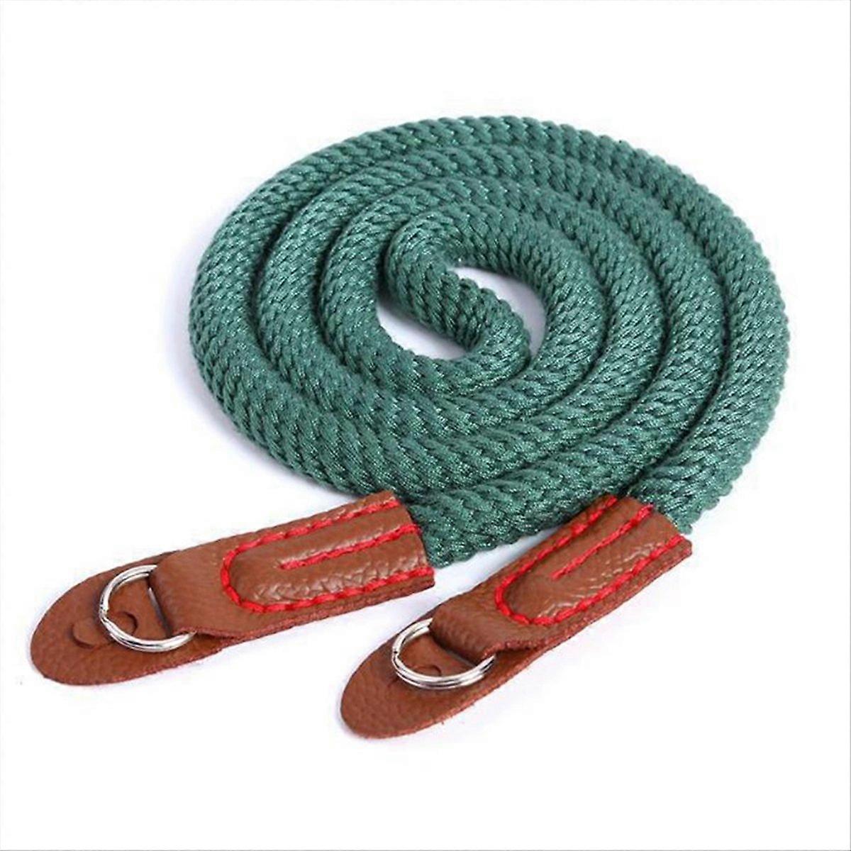 Artistic Simple Mirrorless Camera Round Hole Camera Strap Green