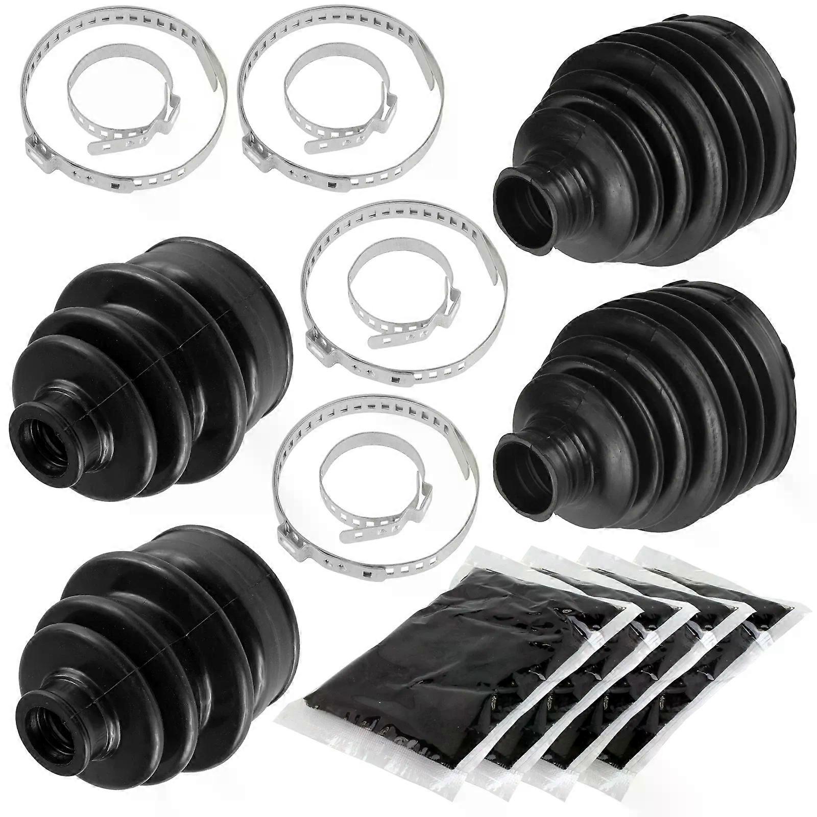 2 Front Axle Outer And Inner CV Boot Kit for Yamaha Grizzly 550 YFM550 4X4 09-14 NO.06801
