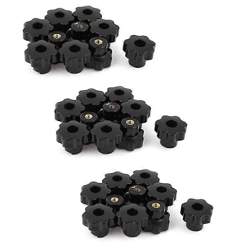 30個32mmダイヤM6スレッドスクリュータイプスターヘッドクランプノブグリップ