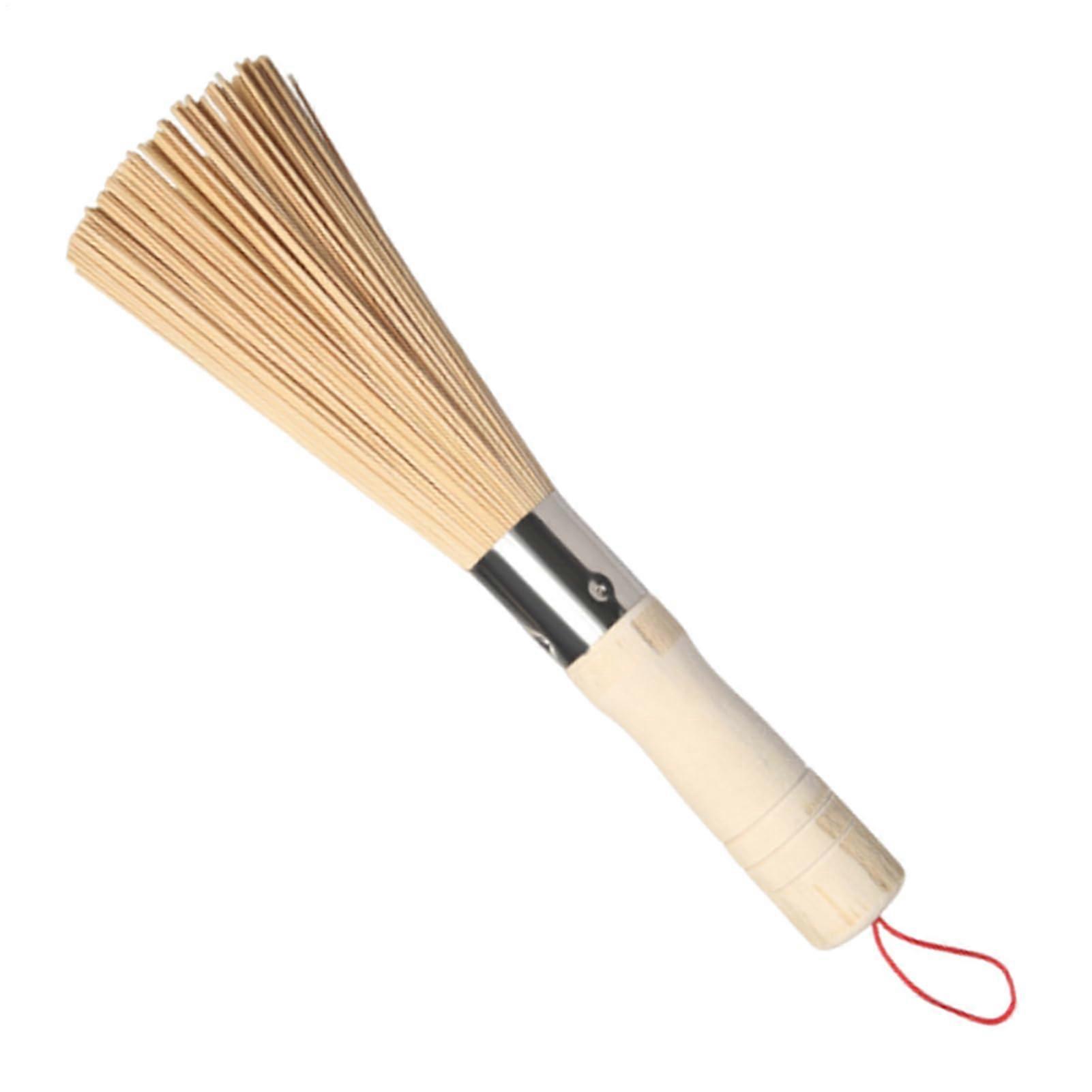 Brush for Wok Wooden Dish Scrubber QuickDrying Ergonomic Scrubbing Tool With Hangable Loop For Home Commercial Kitchen