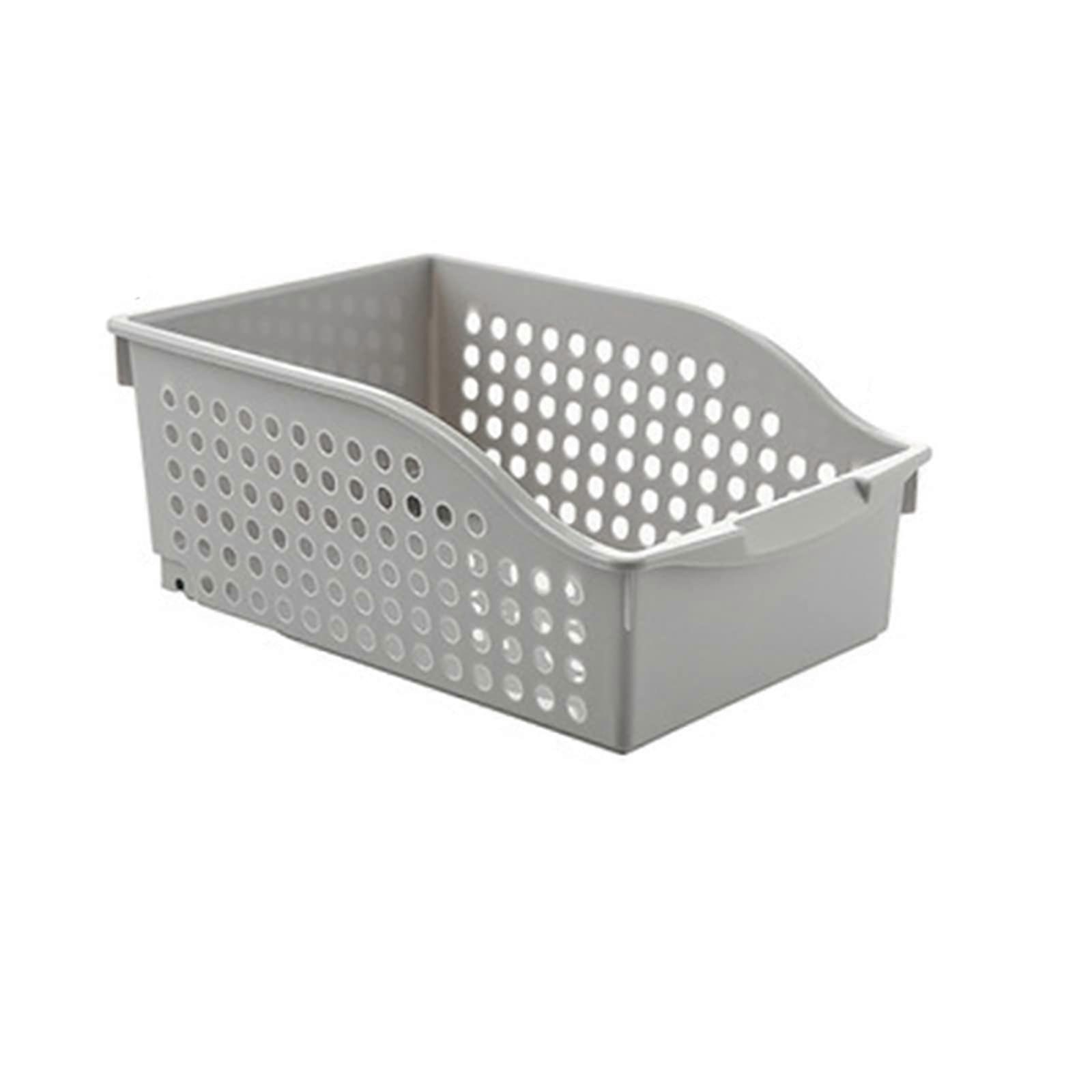 Plastic Storage Basket With Wheels Under Sink Removable Rack Kitchen Supplies