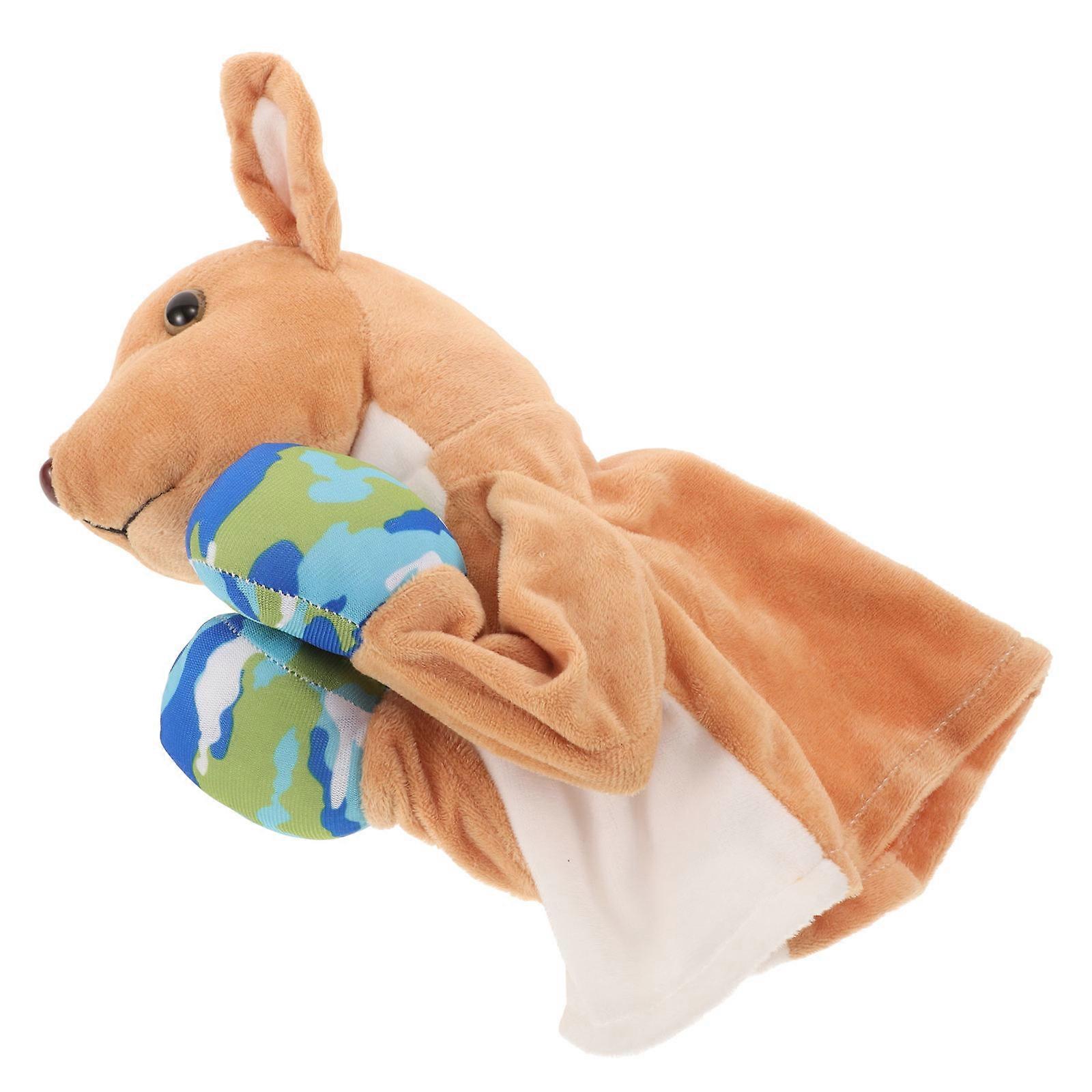 Cute Punching Kangaroo Hand Puppet with Sound for Preschool